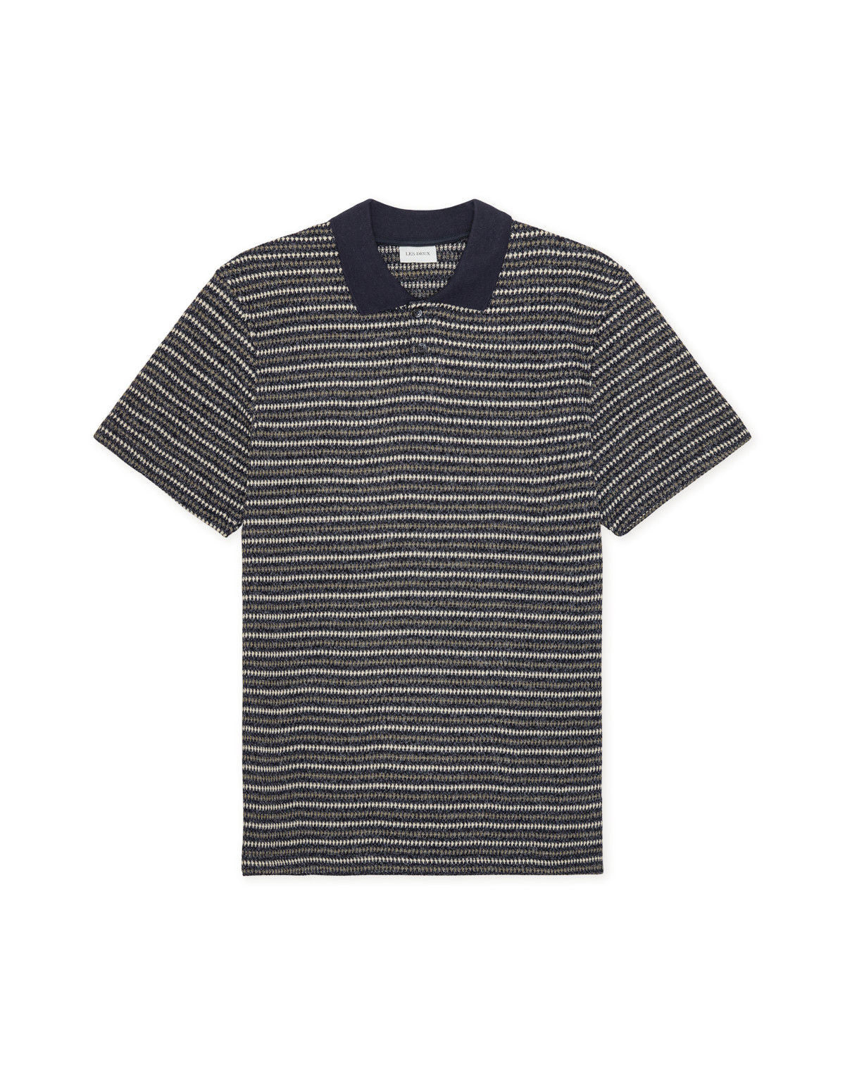 Knitted Stripe Polo