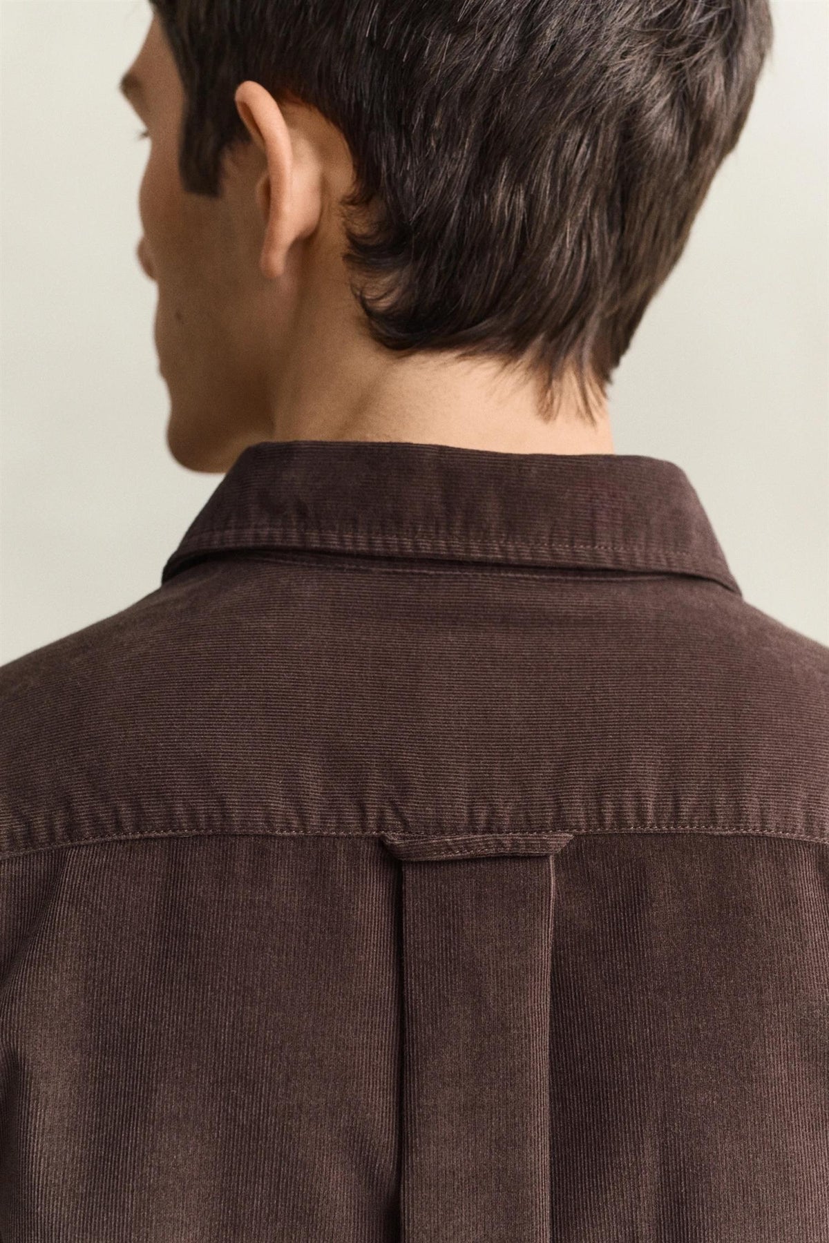 Reg Baby Cord Shirt Shadow Brown