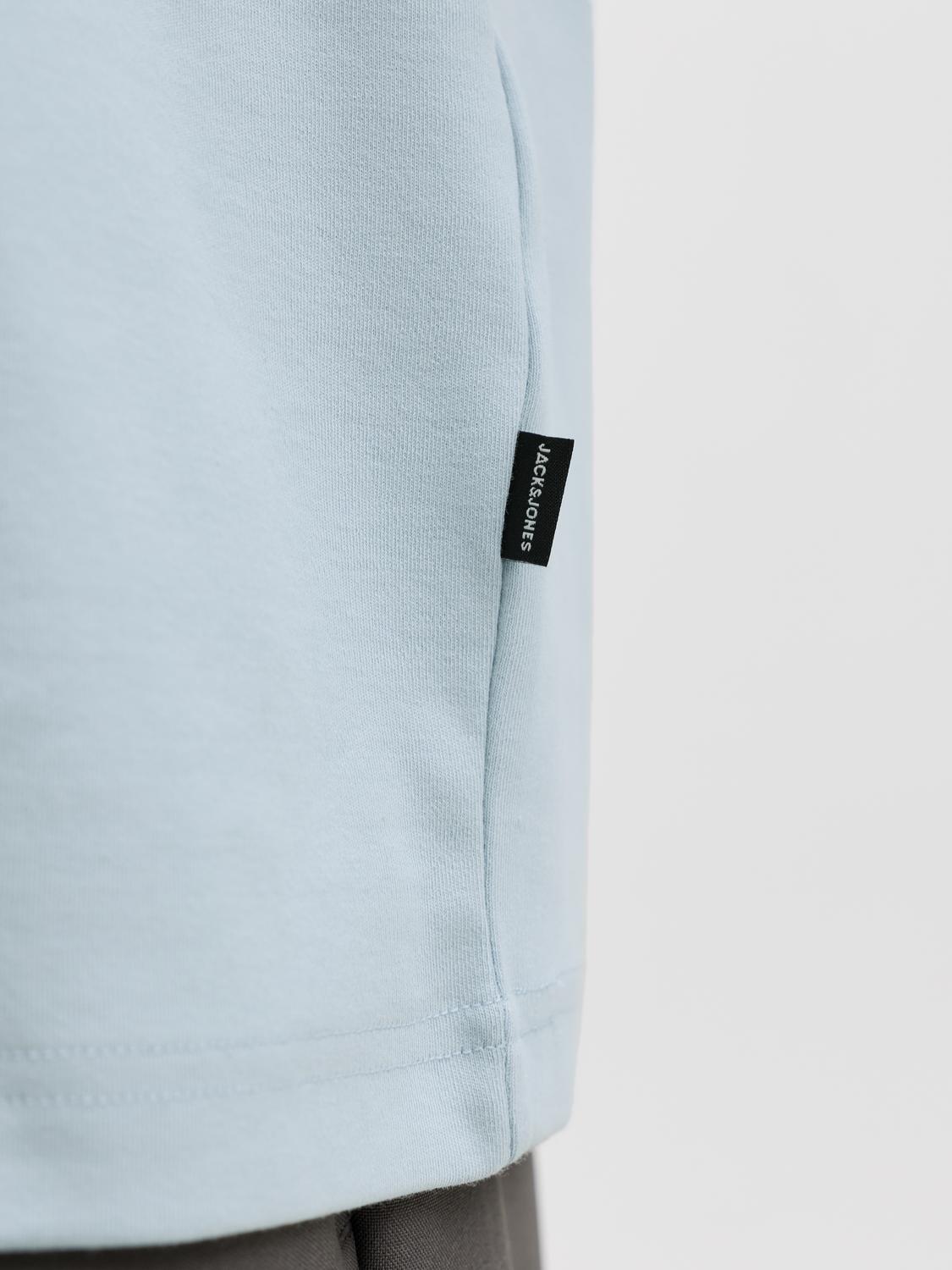Owen ss branding tee chambray blue