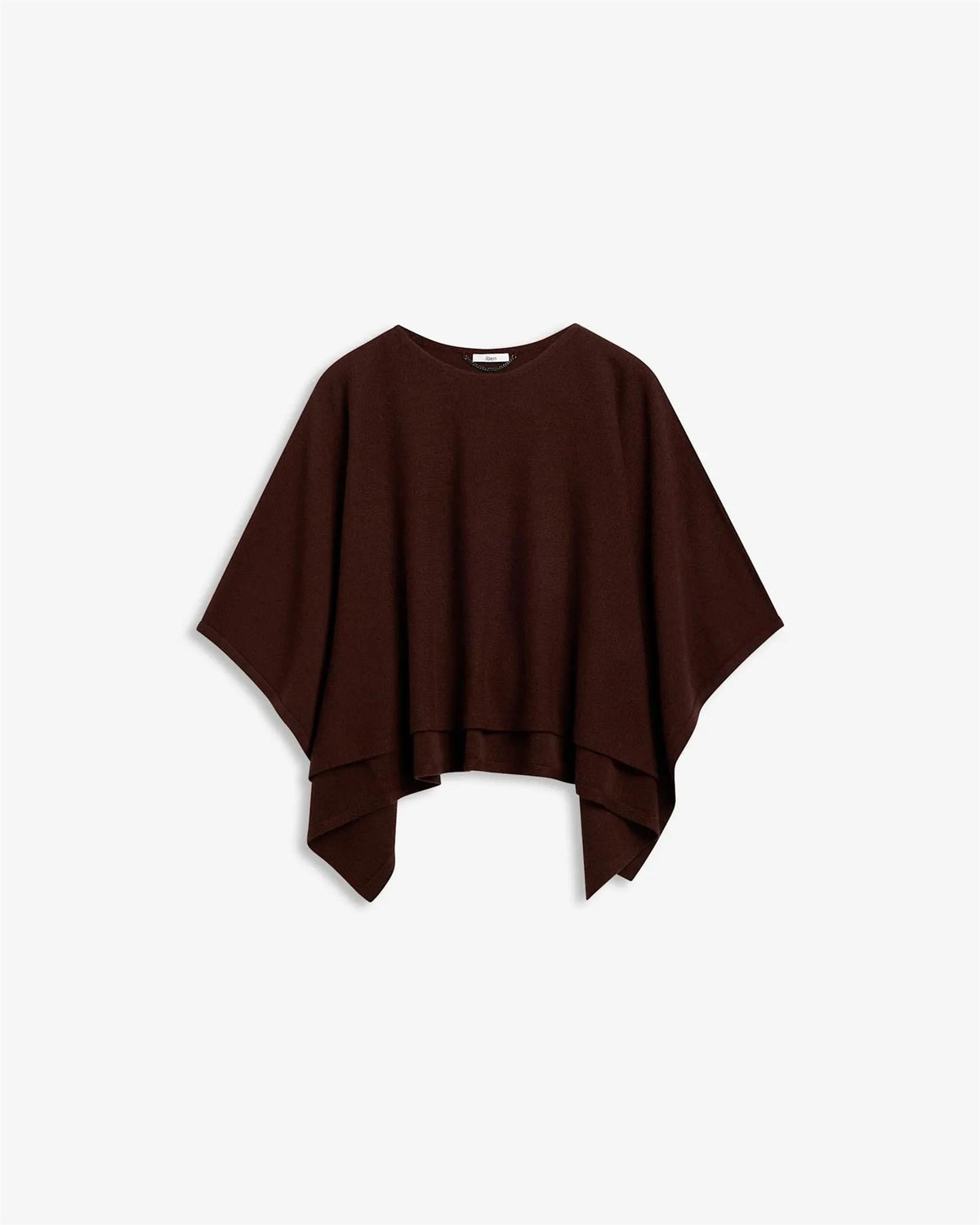 Enzo Merino Poncho Cocoa Brown