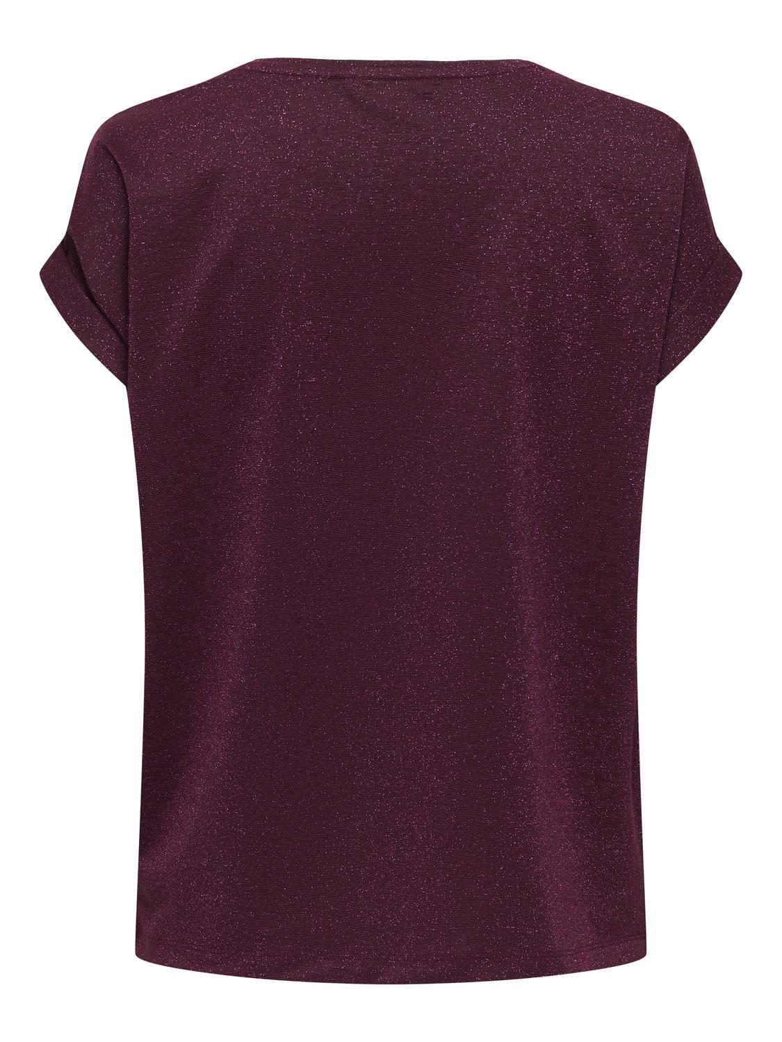 Moster Glitter S/S Top Chocolate Truffle Lurex