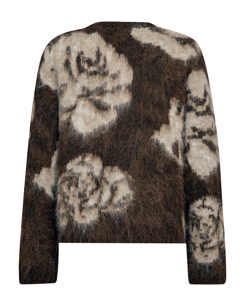 FqLippi Cardigan Mole Mel w Oyster Grey Mel