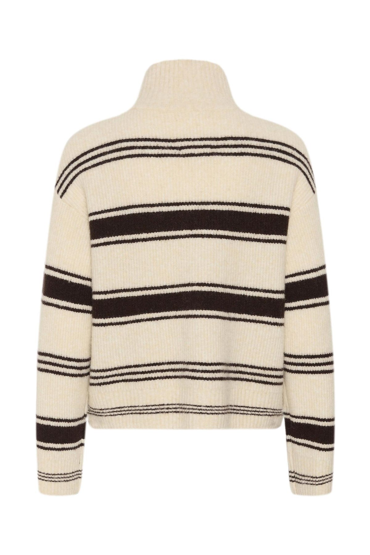 Camiriapw Pullover Off White w Brown Stripes