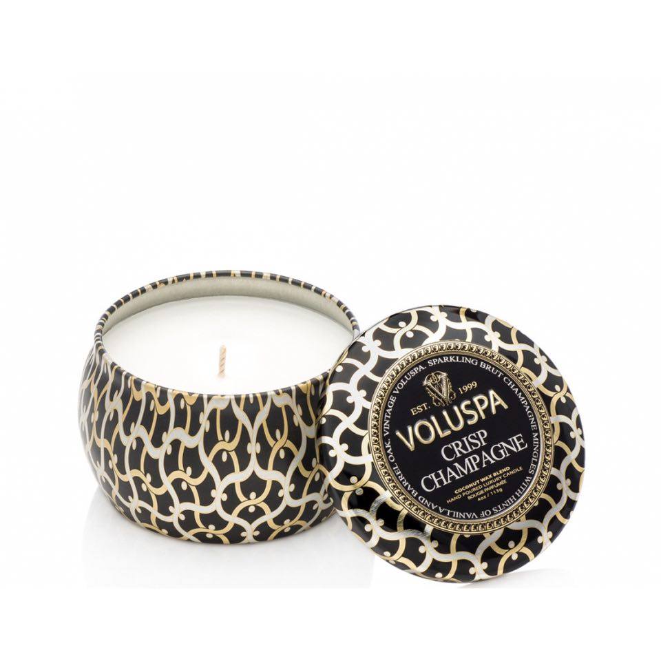 Mini Tin Candle 25 t Crisp champagne