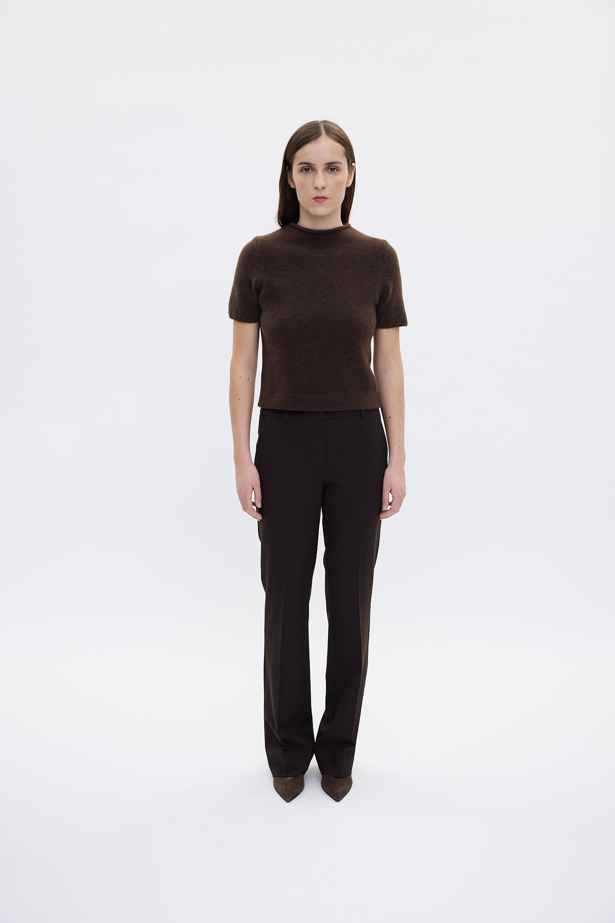 Clarafv 285 Dark Brown Melange
