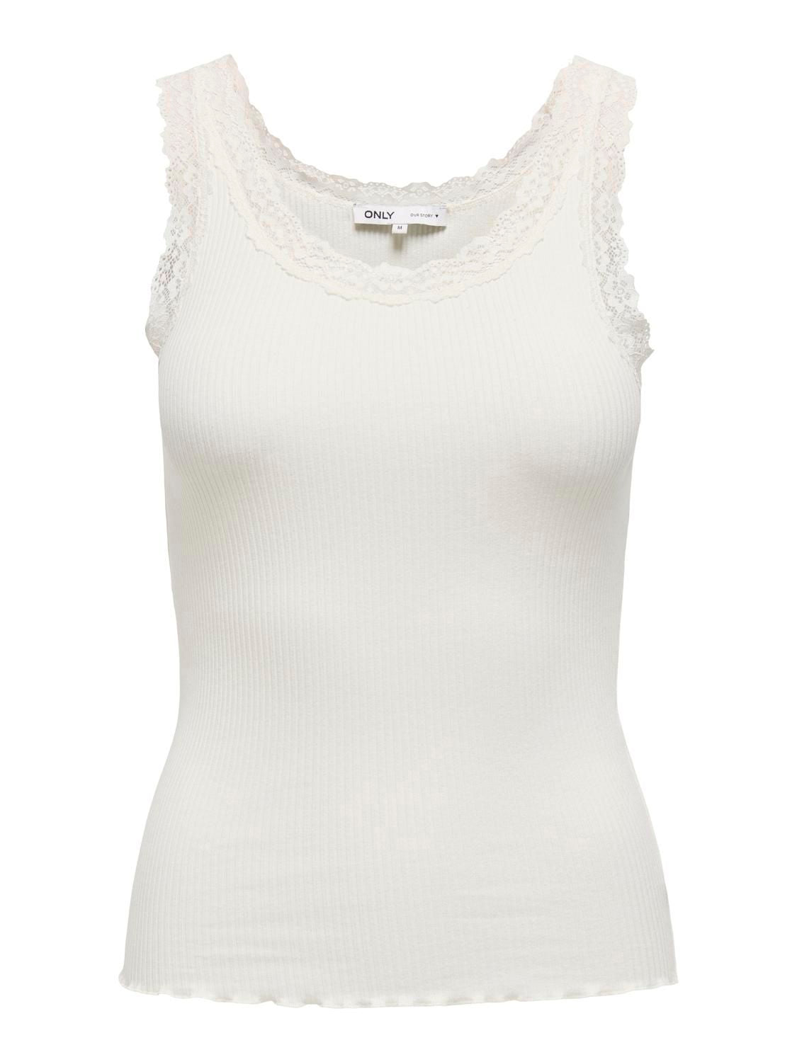 SARA Sharai Lace Top White