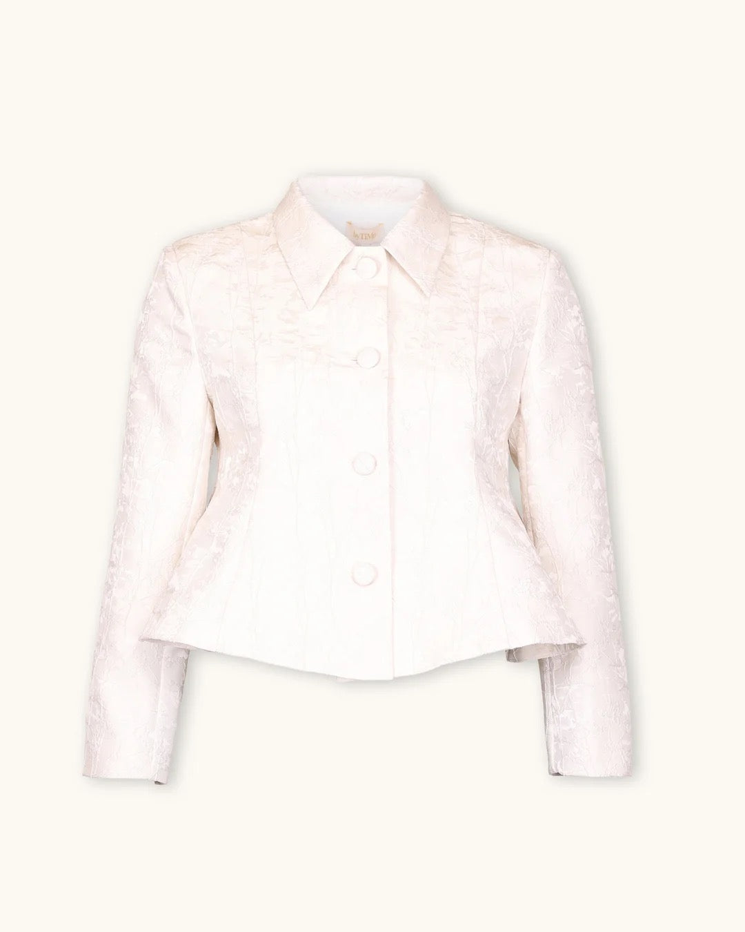 Brocade Blazer Vintage White