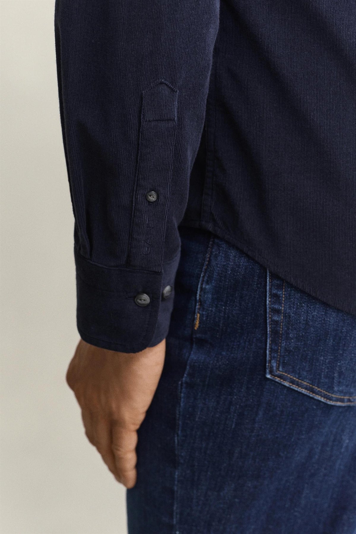 Reg Baby Cord Shirt Evening Blue