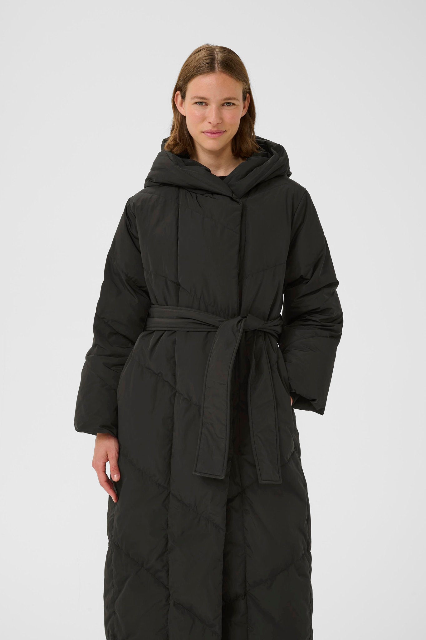 Yaz Long Coat Black