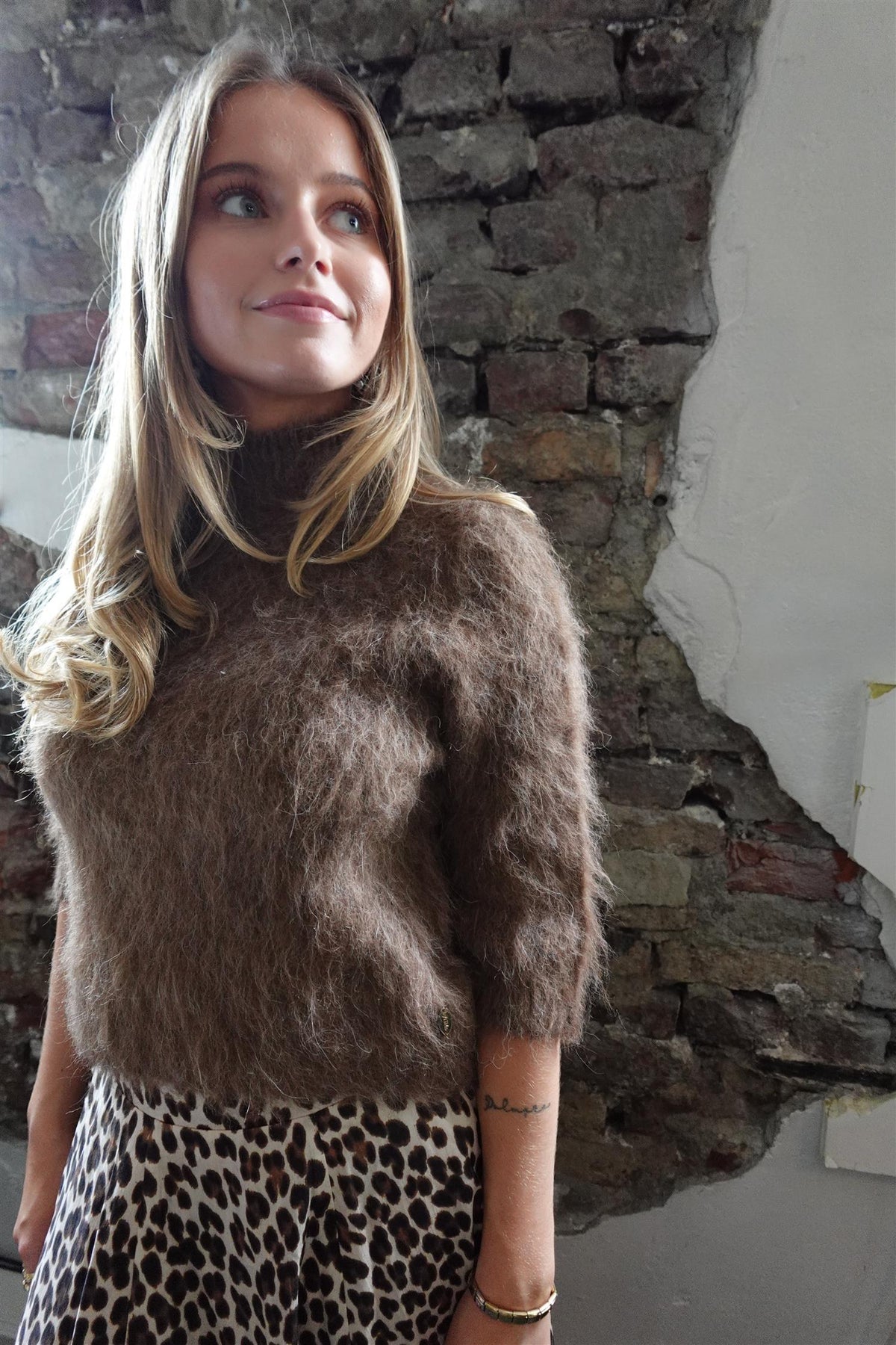 Hairy Knit Turtleneck