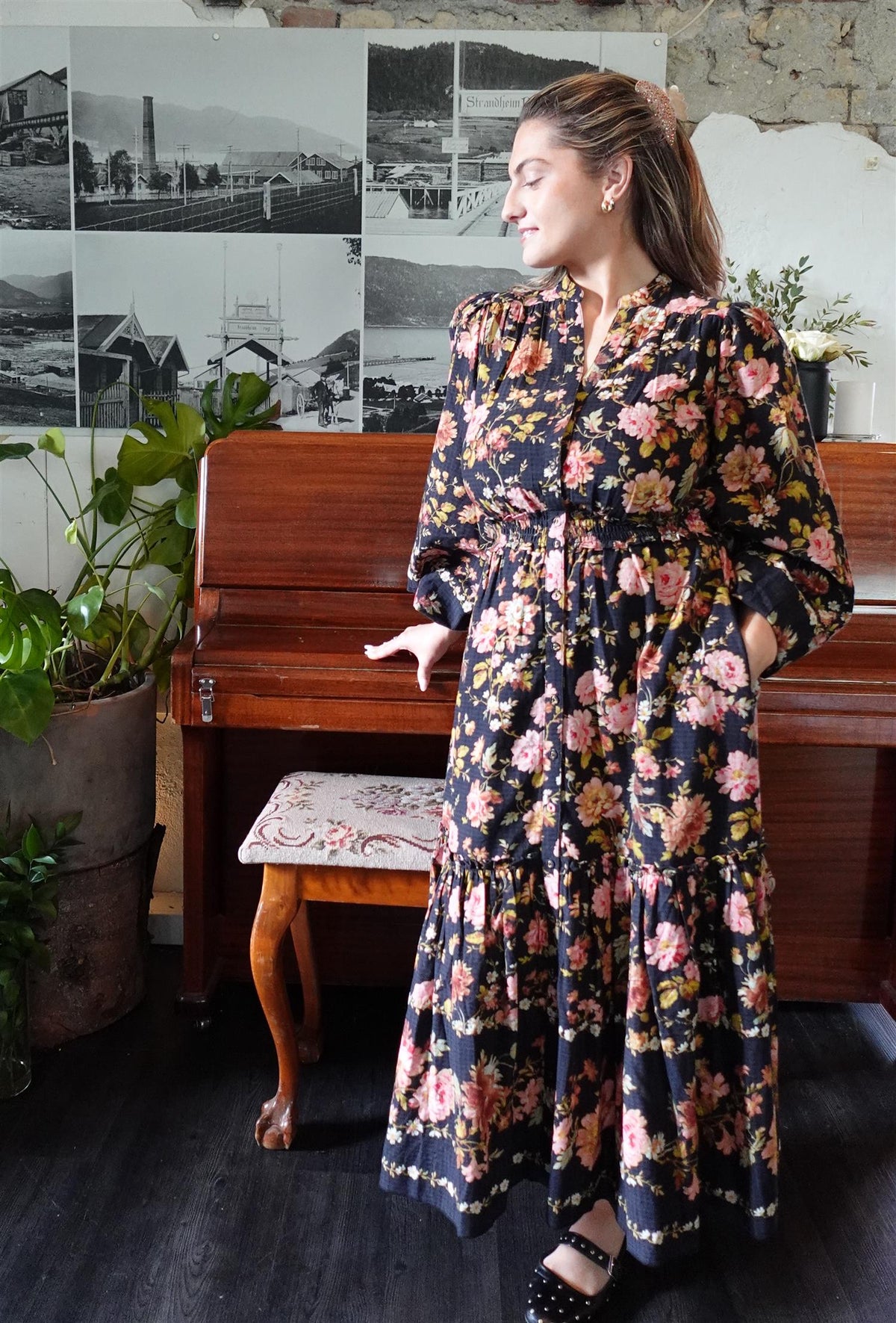 Bohemian midi dress