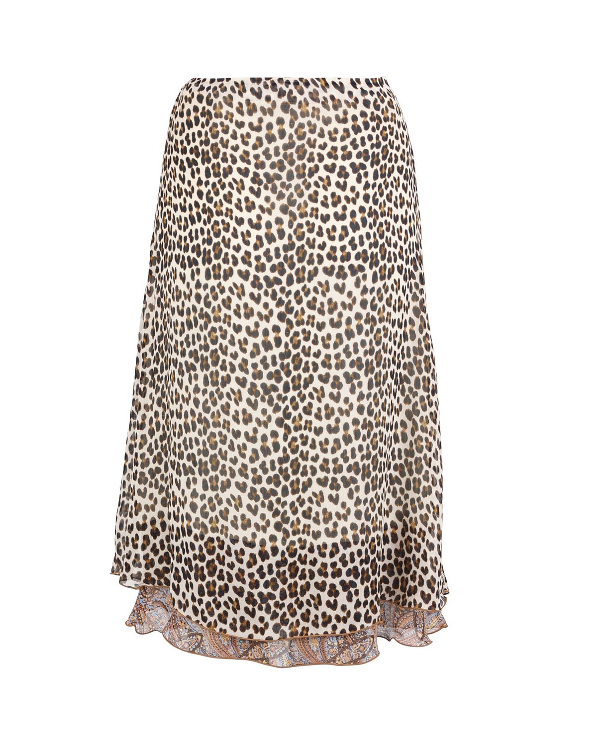 Taffeta Maxi Skirt-833 Wild Paisley