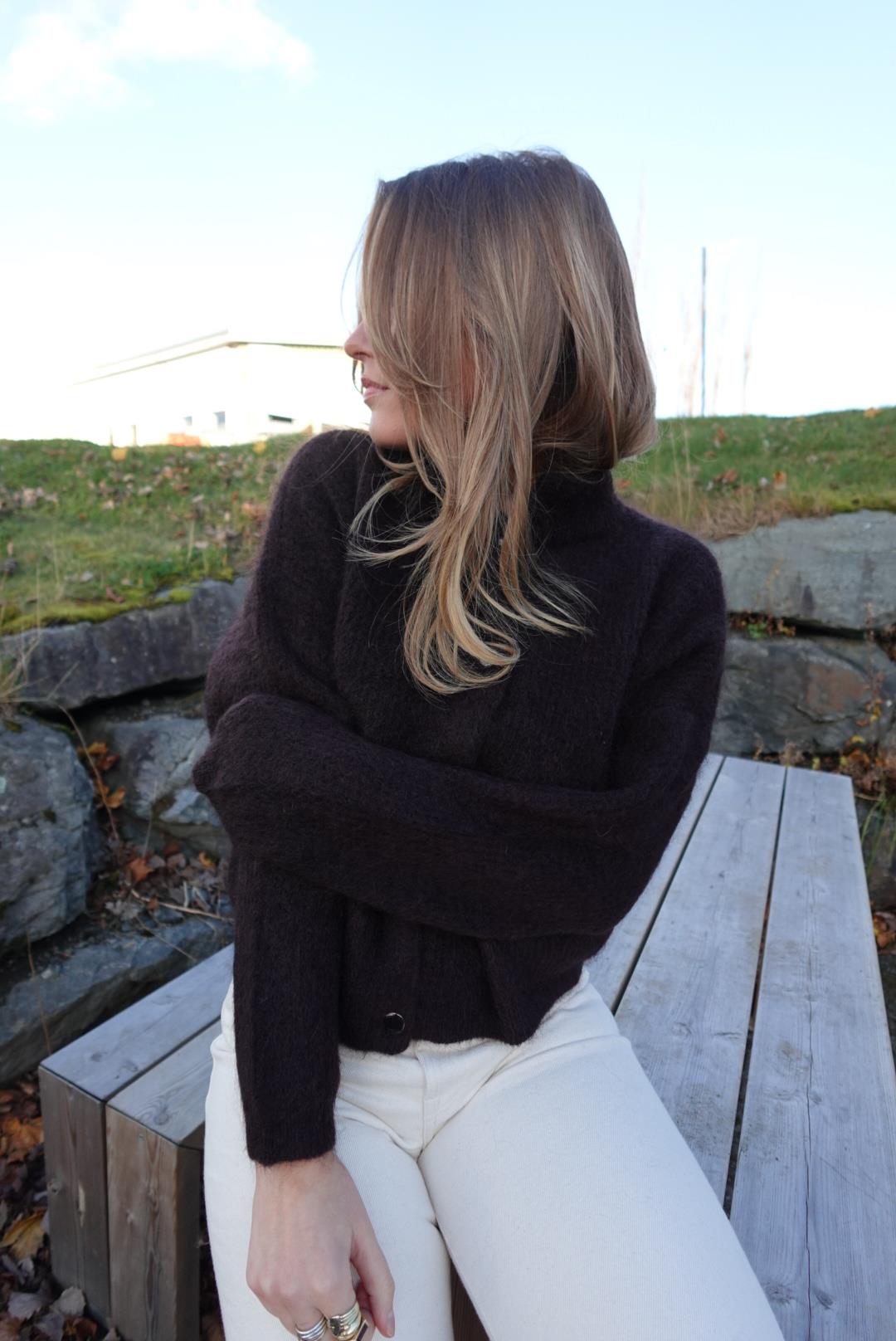 Debbie Cardigan Ganache Melange