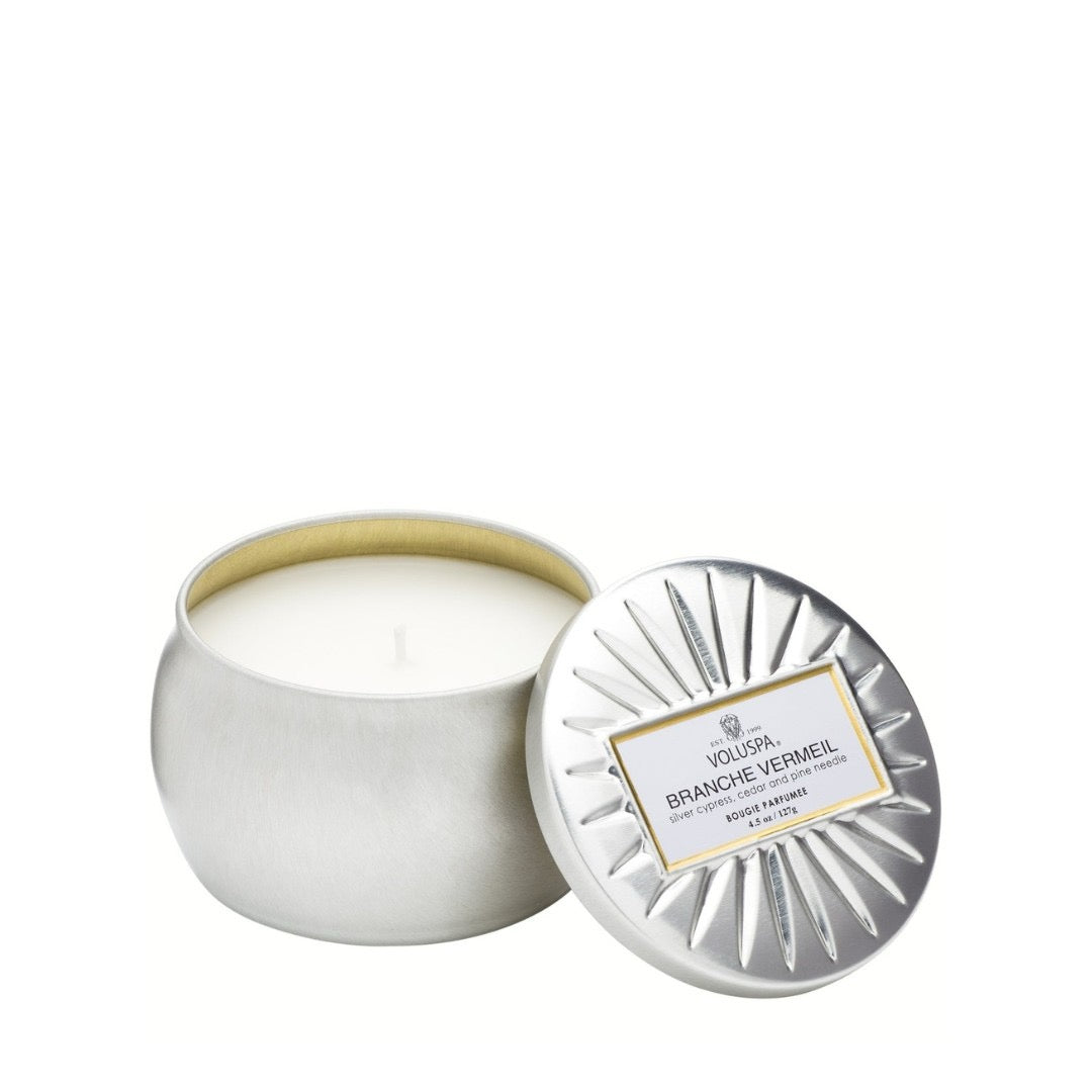 Branche Vermeil Mini Tin Candle