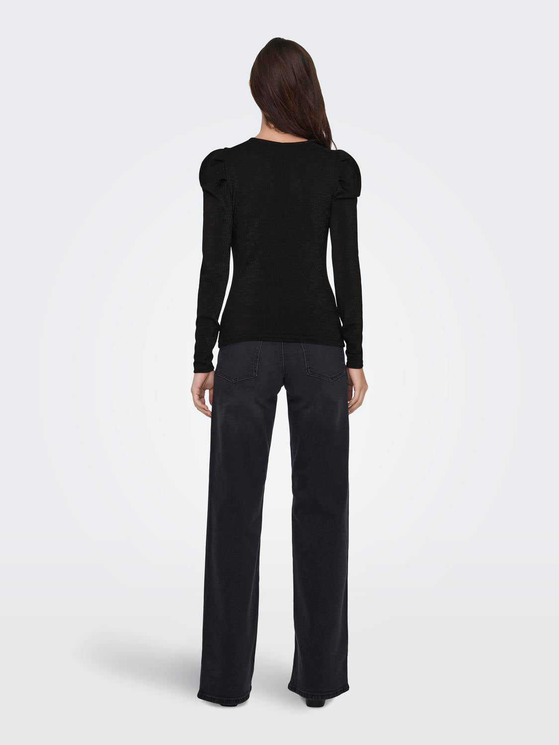Rich Glitter Top Black/Black Glitter