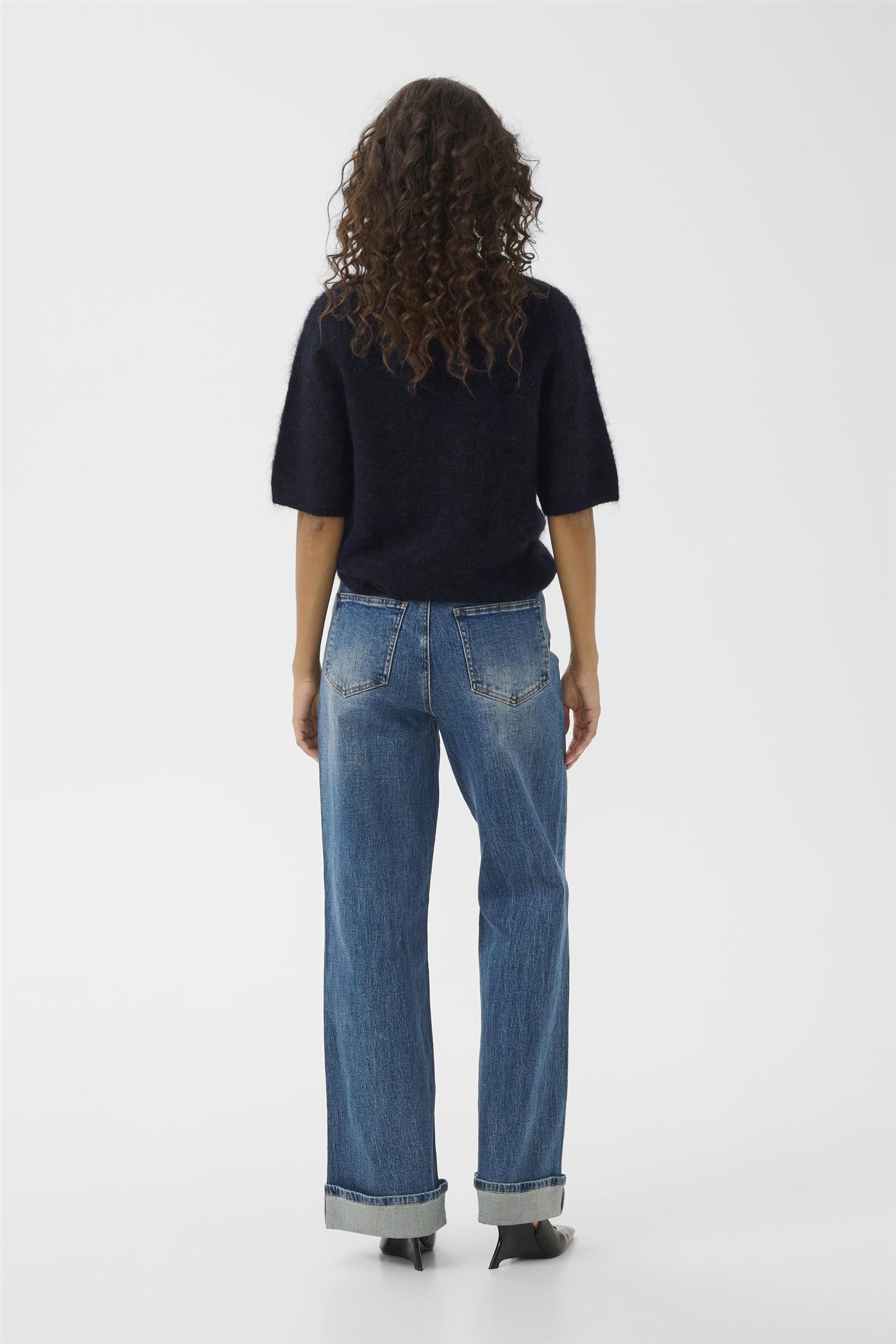 Gzdebbie Ss Tee Navy Melange