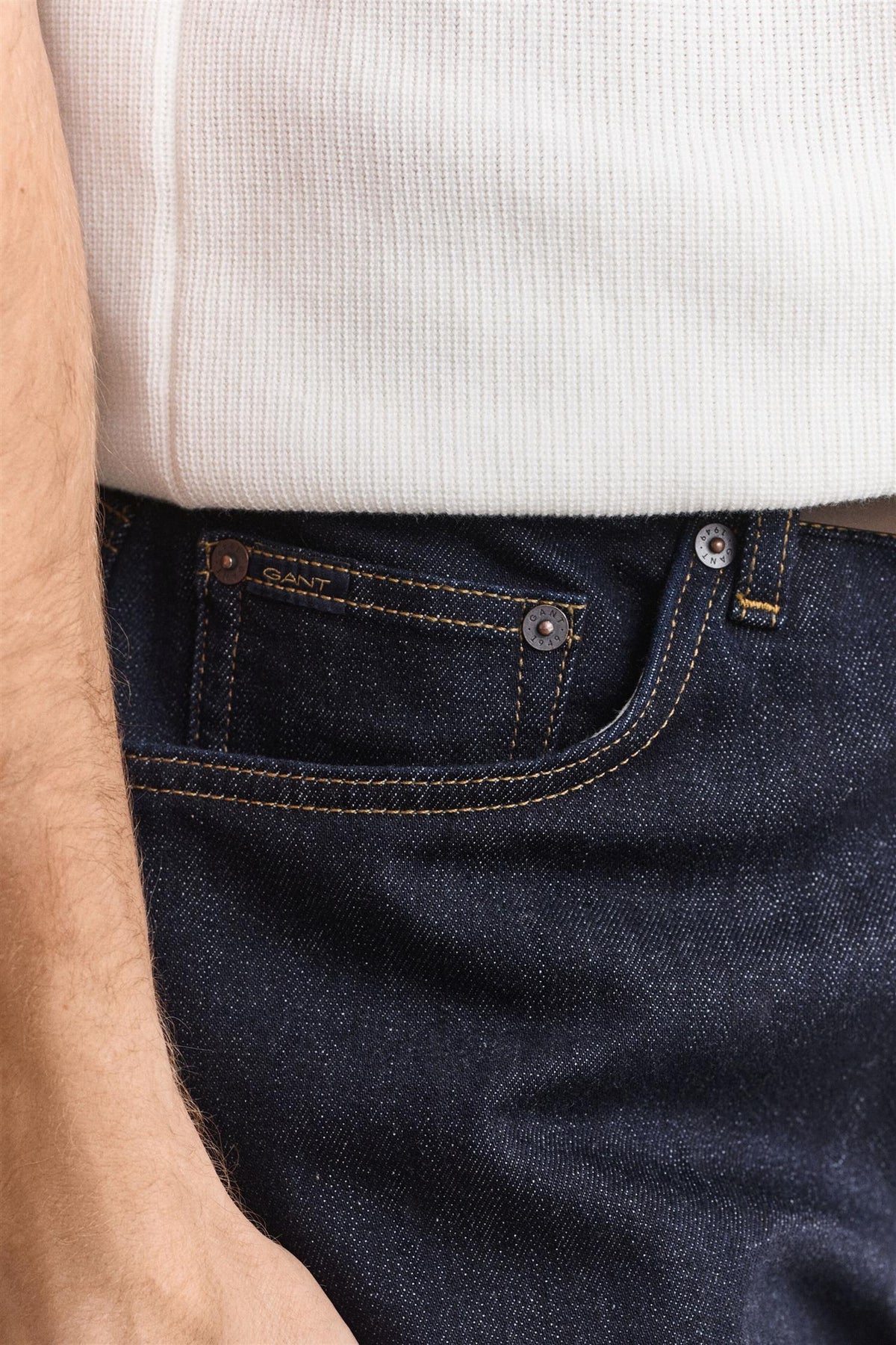 Reg clean wash dark blue gant jeans