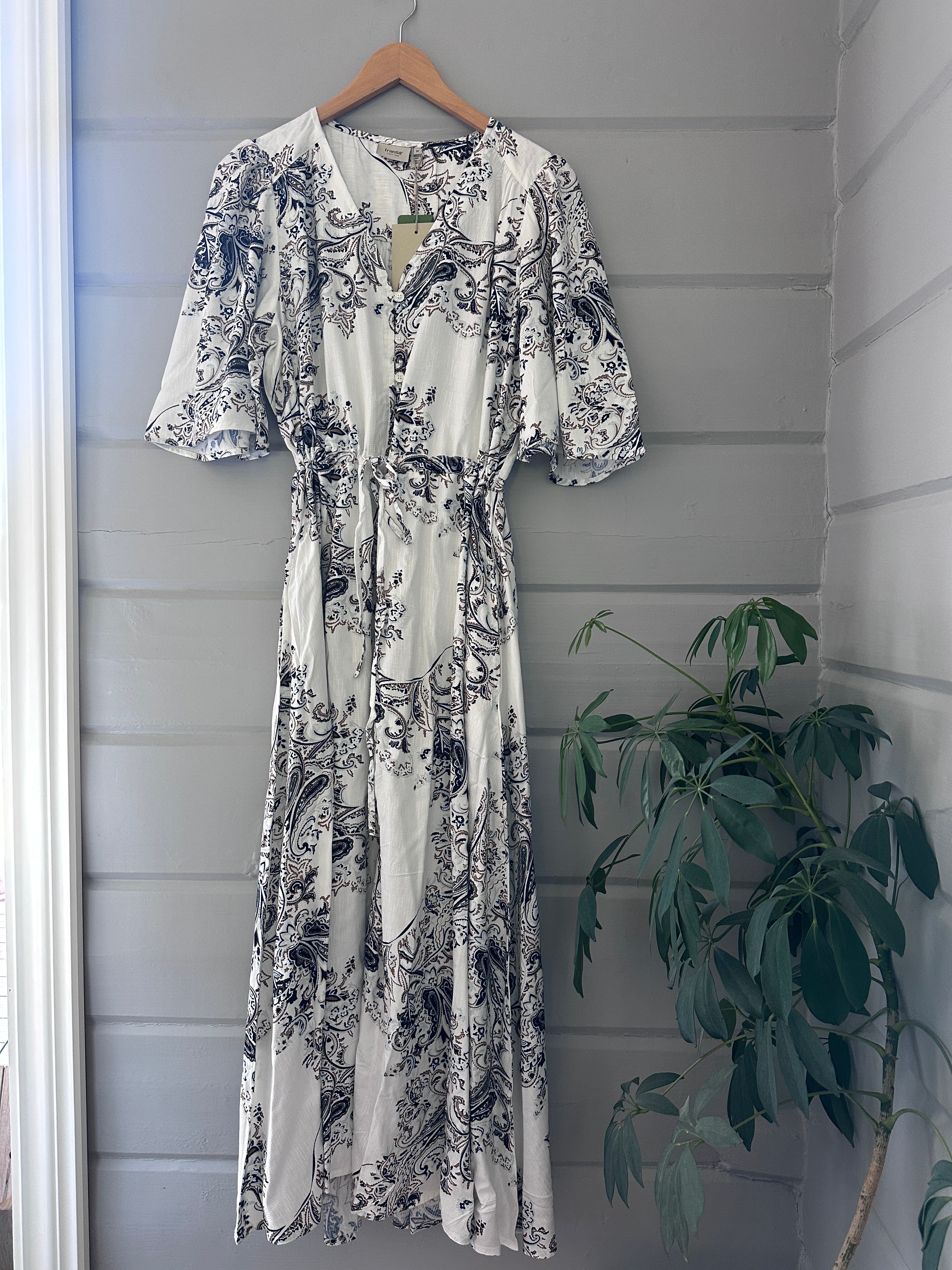 Frlaya Dress 1 Dara Brown and Blue