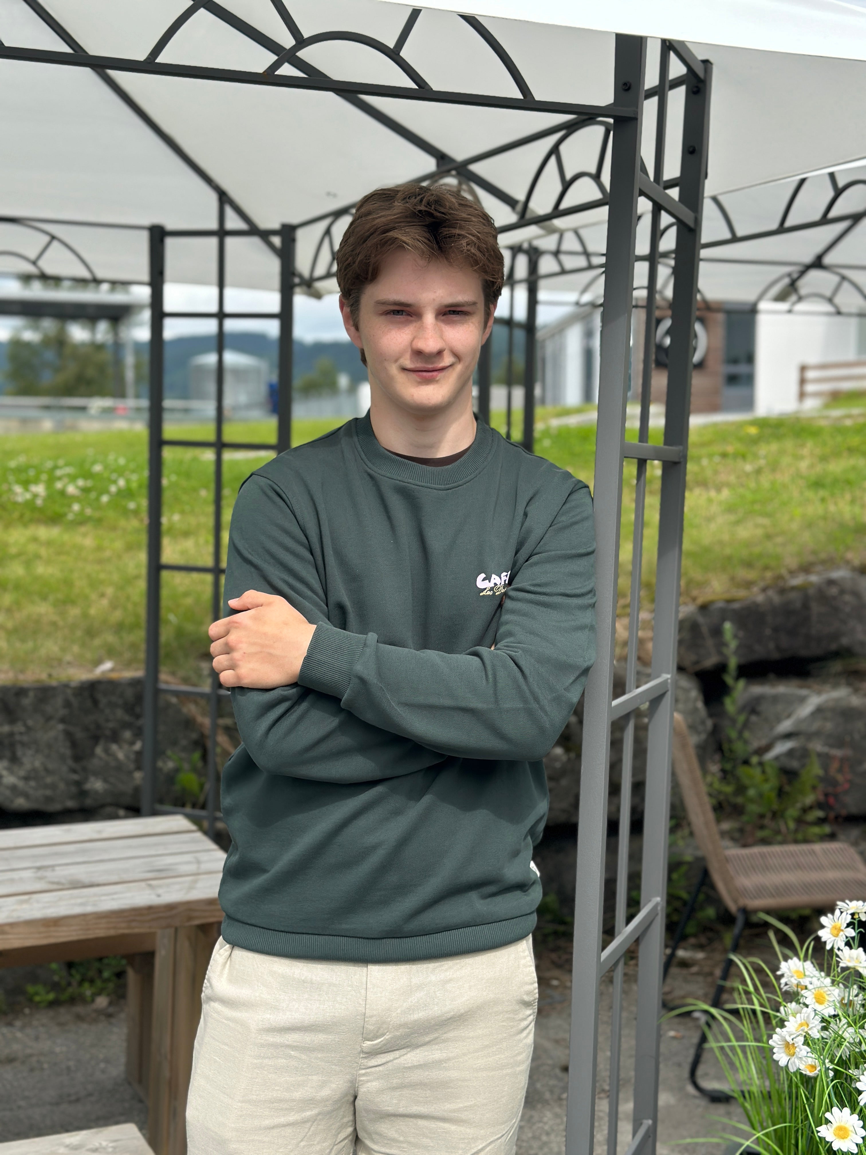Café Sweatshirt Pine Green