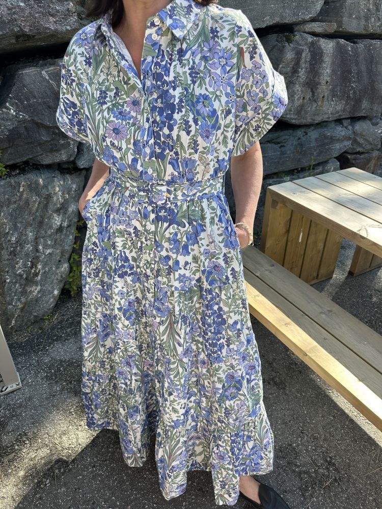 Poplin Shirt Dress Delightful Garden