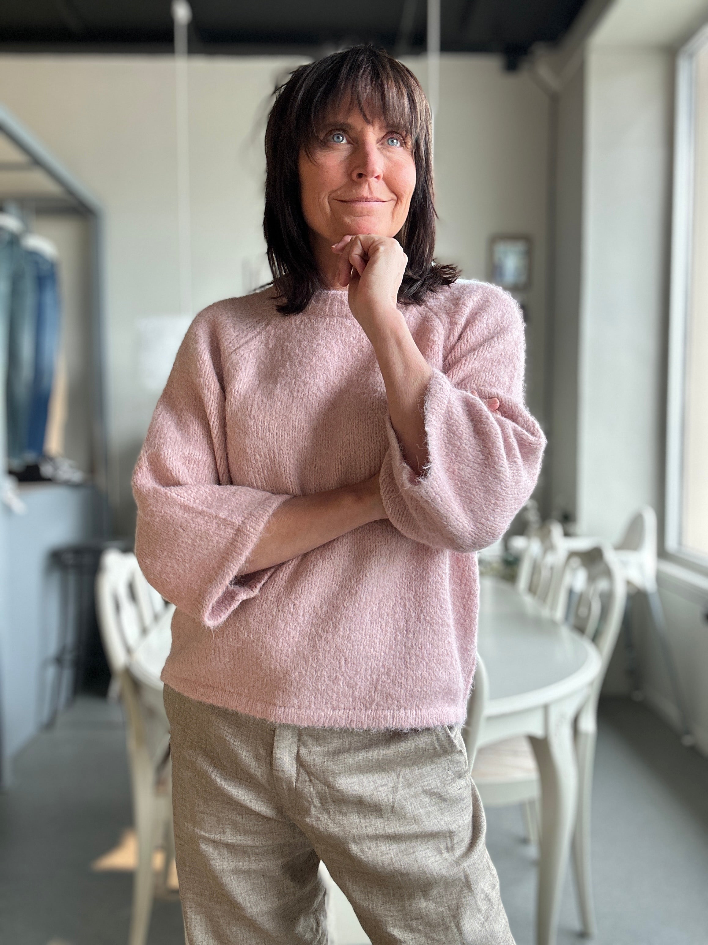 Fqgrslulu-Pullover rosa