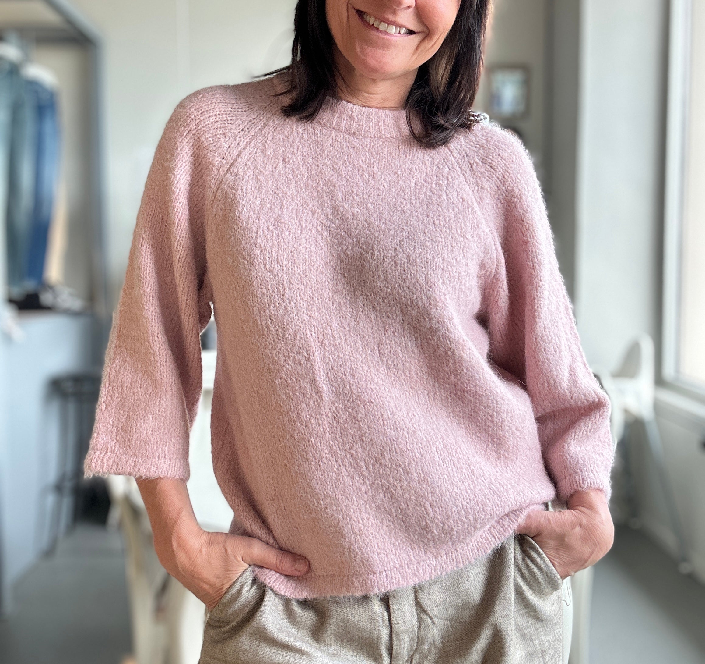 Fqgrslulu-Pullover rosa