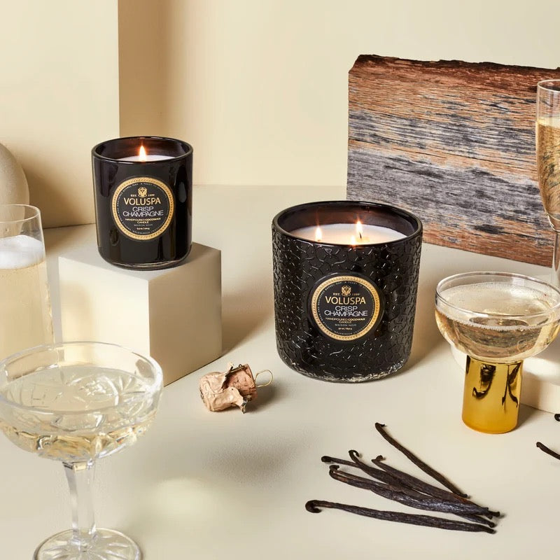 Crisp Champagne Boxed Candle