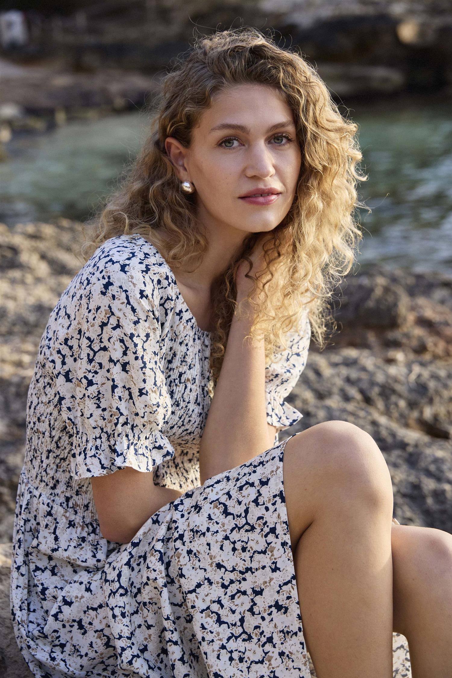 Frheat Dress 3 Navy Boho Floral