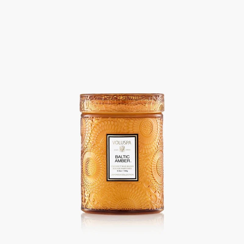 Baltic Amber Mini Glas Jar w.Lid