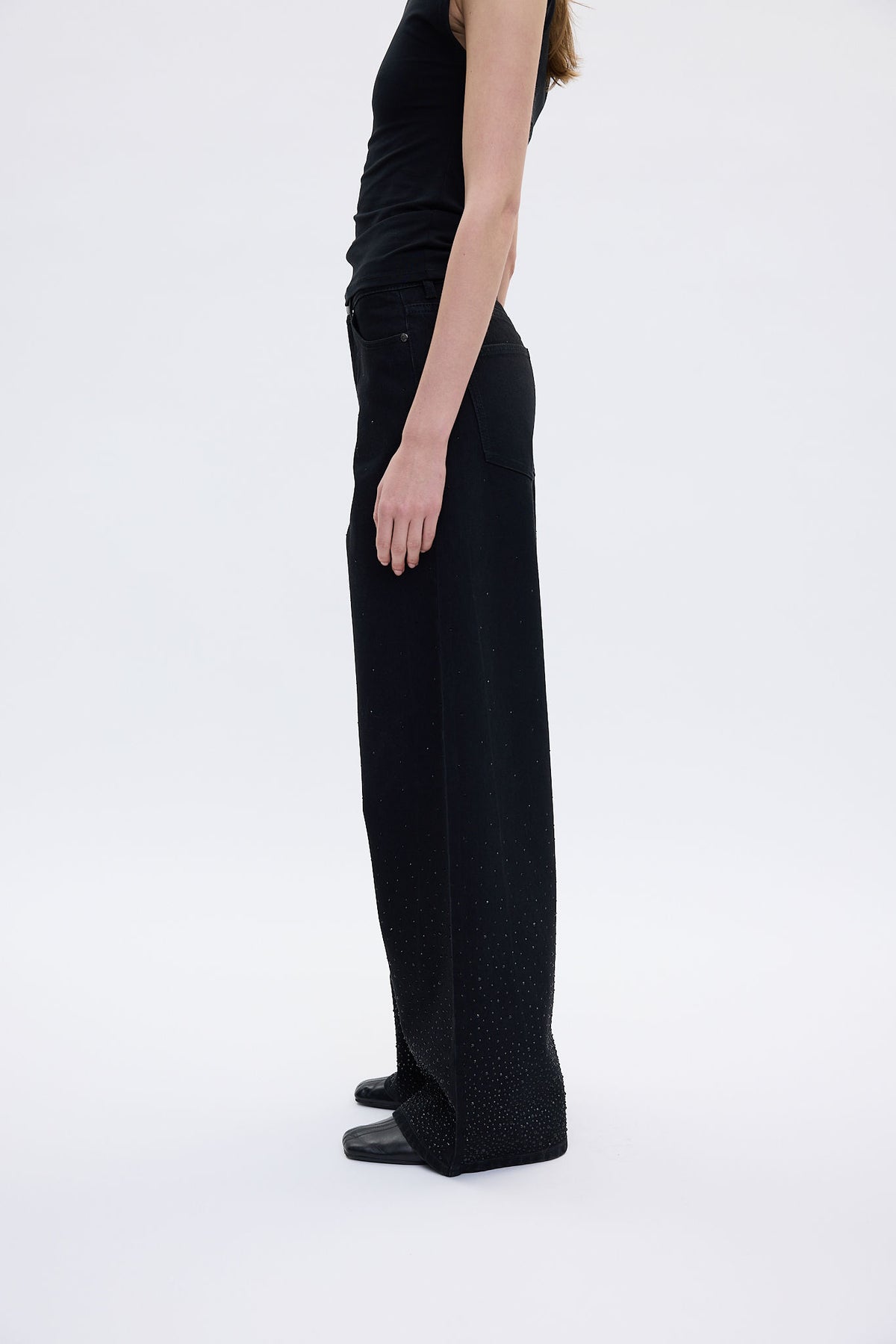 Abbyfv 768 Denim Black Rhinestone