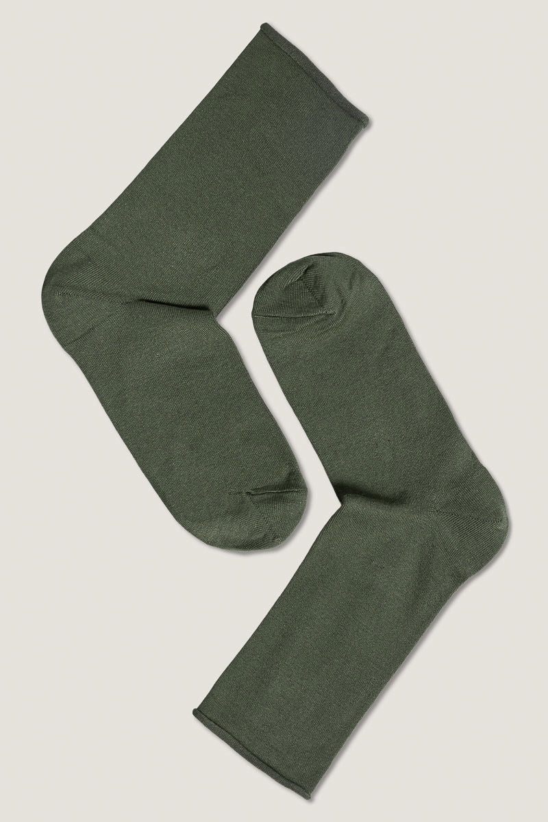 Bamboo Roll Top W Sock