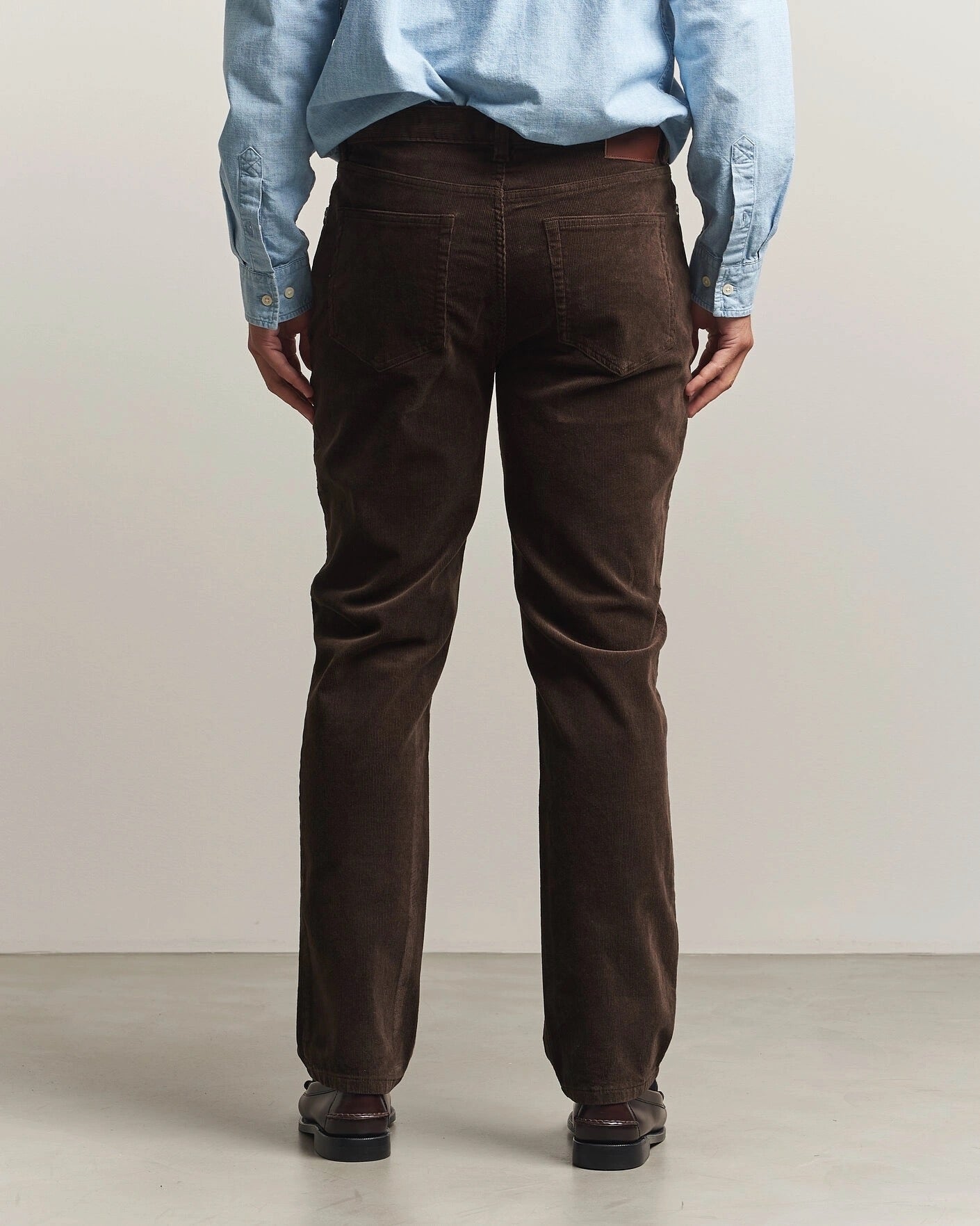 Regular Cord Chinos- 217 Black Brown