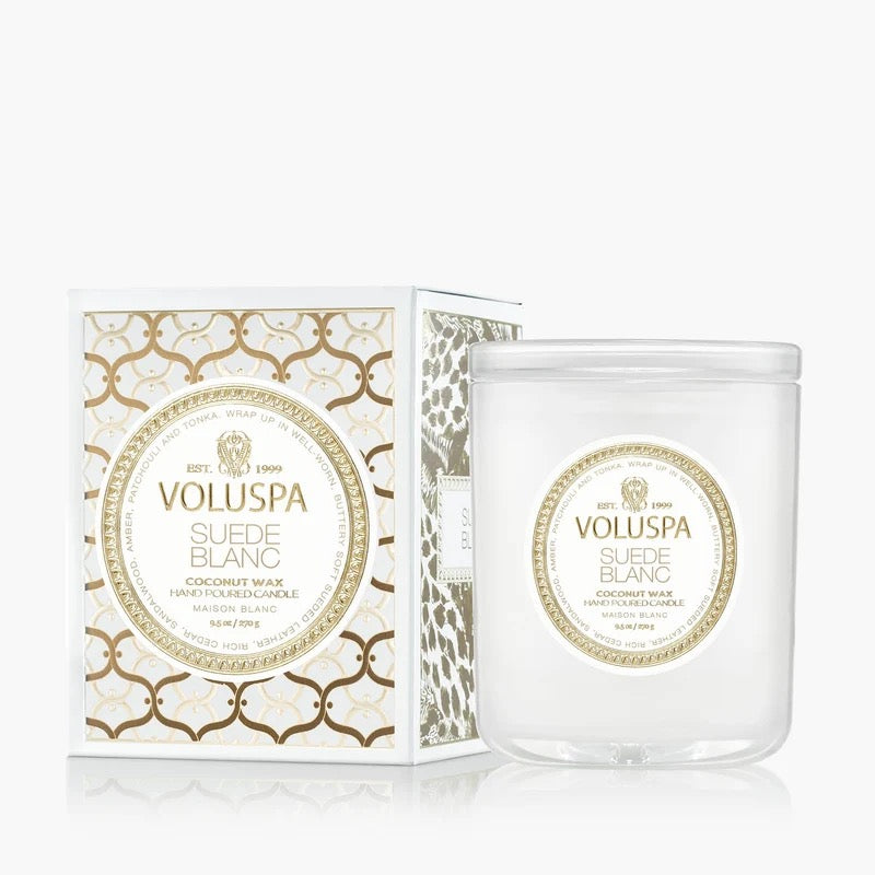 Suede Blanc Classic Boxed Candle