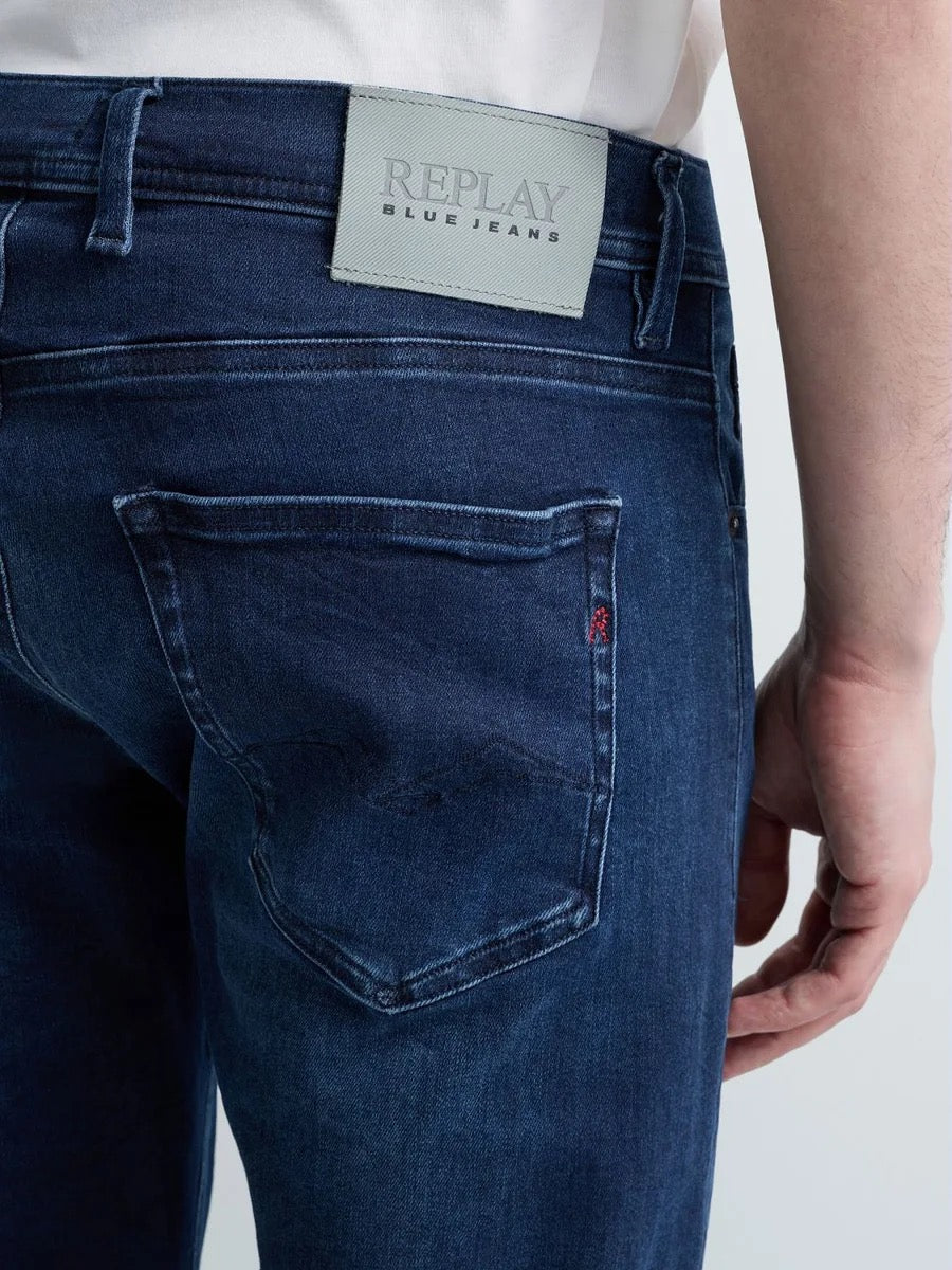 Grover Straight Fit Hyperflex 661 Blue/Black Denim