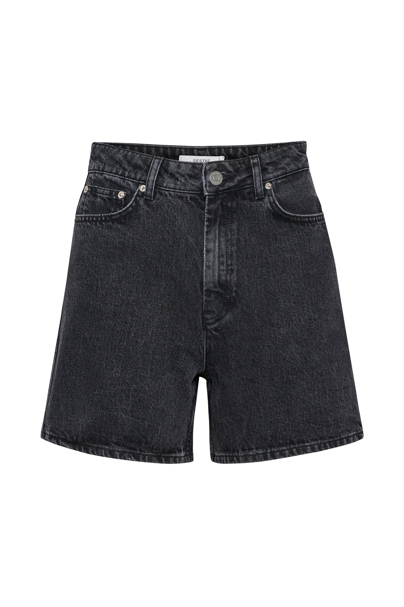 Dena HW Shorts Washed Black
