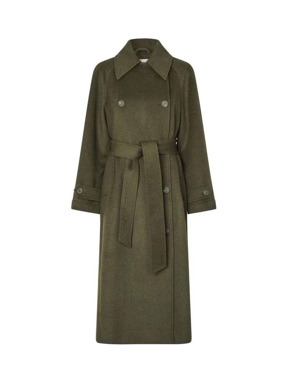 Odonna Lava Coat Dusty Olive Melange