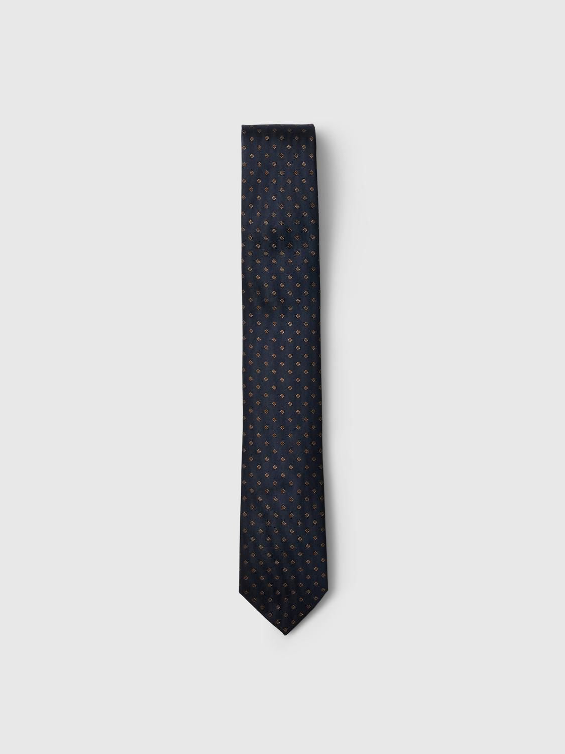Slmlamine Silk Tie Navy Blazer