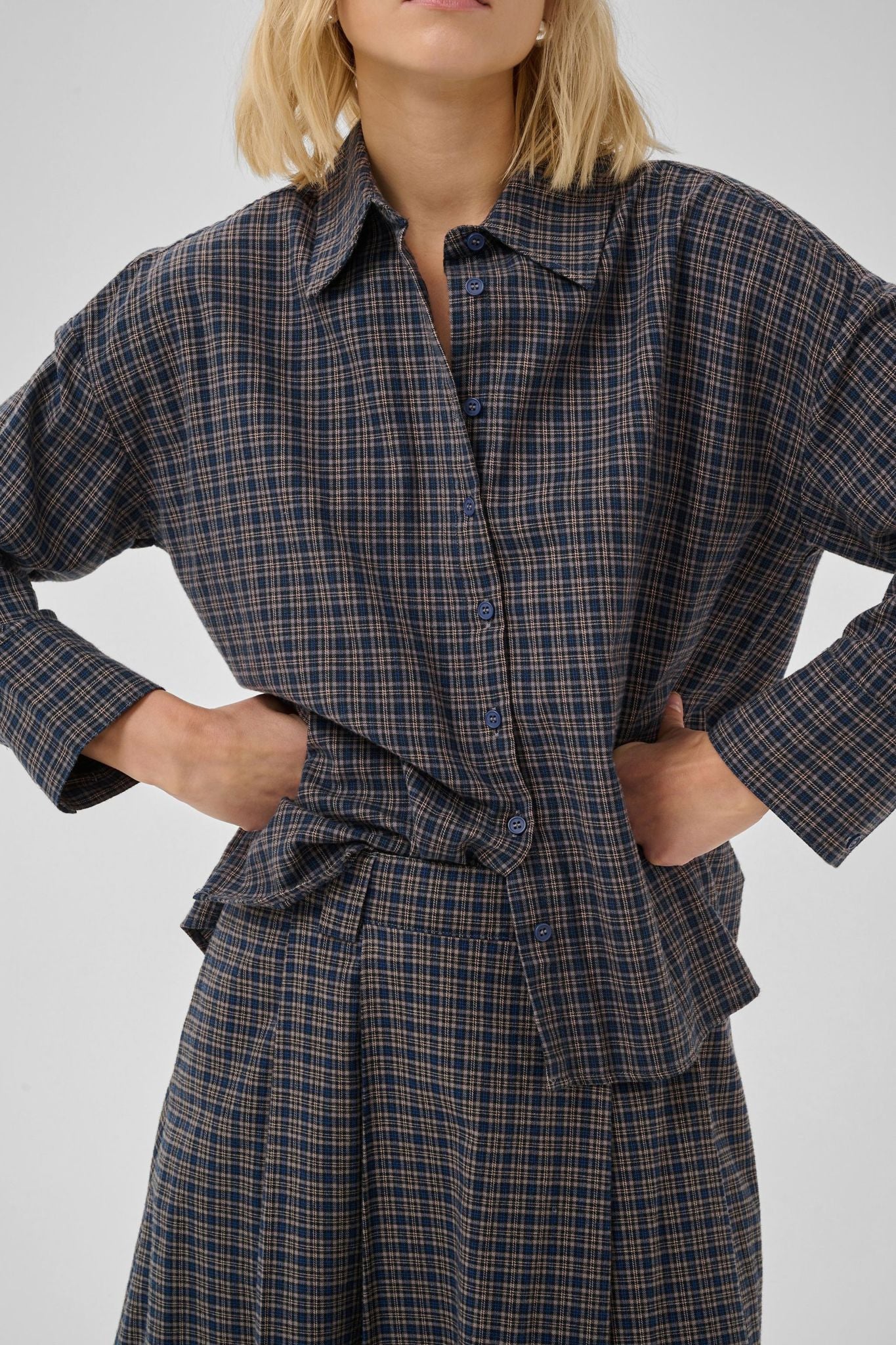 Mwlennie Boxy Check Shirt