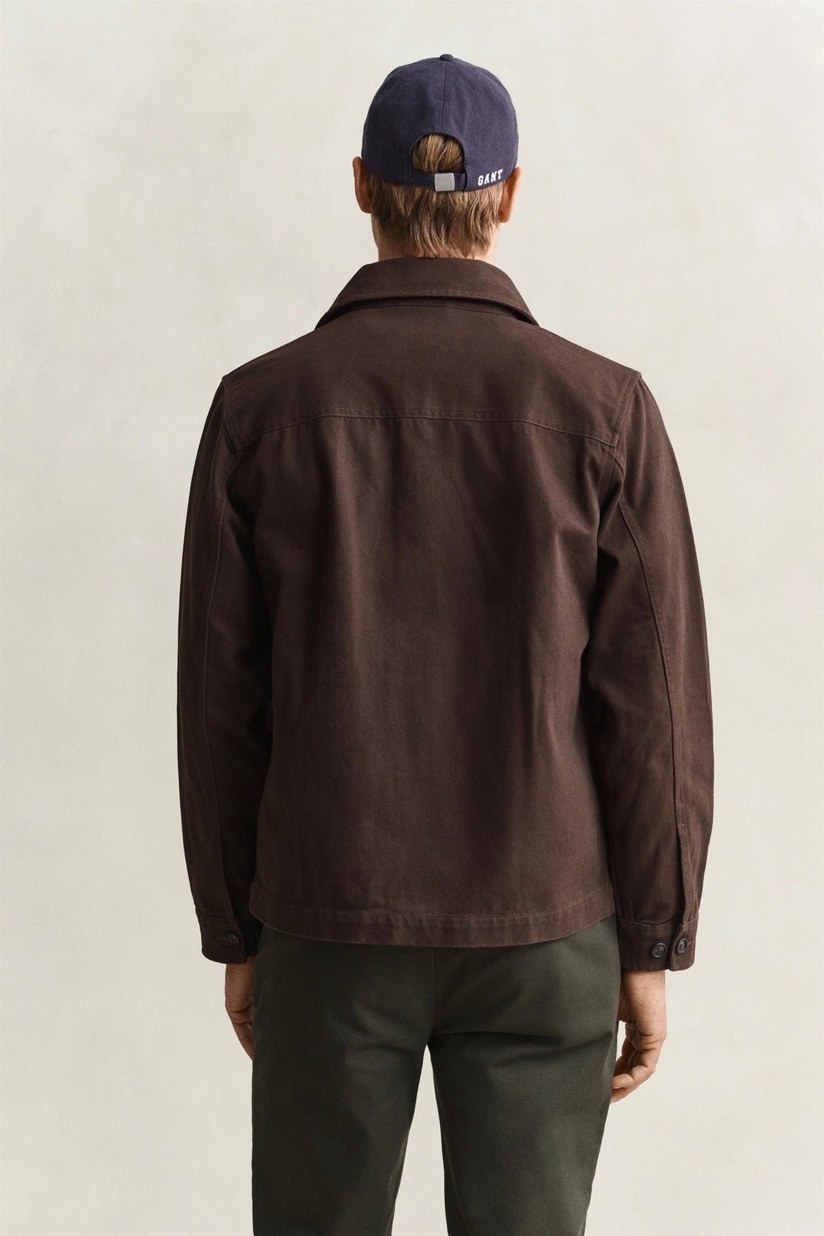 Twill Overshirt Black/Brown
