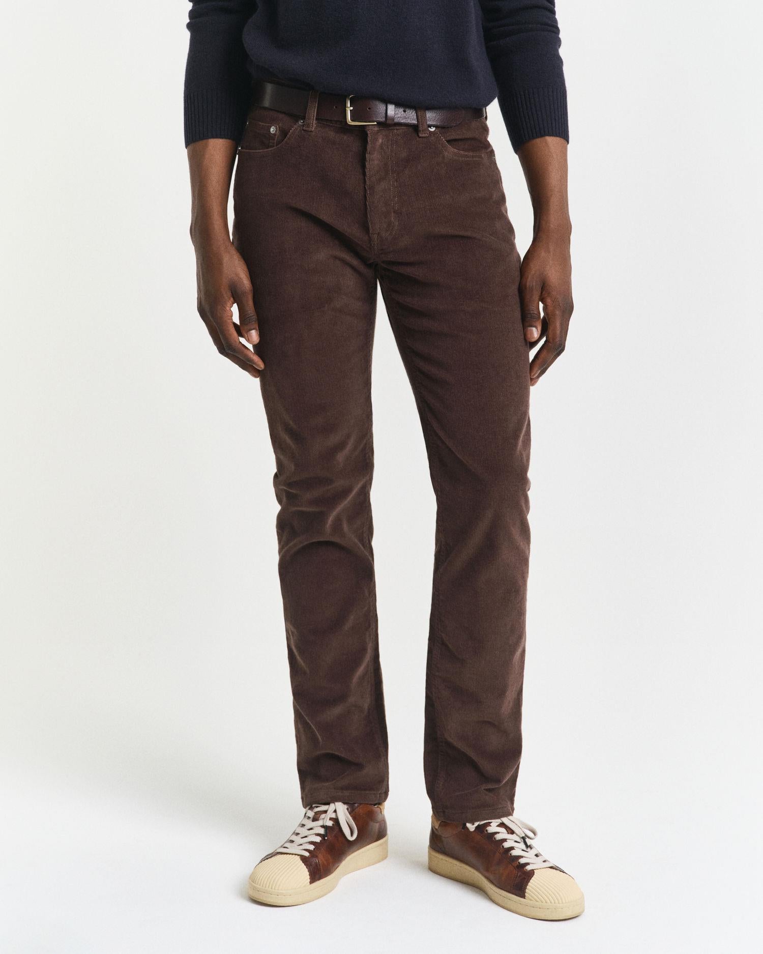 Reg Cord Jeans Rich Brown