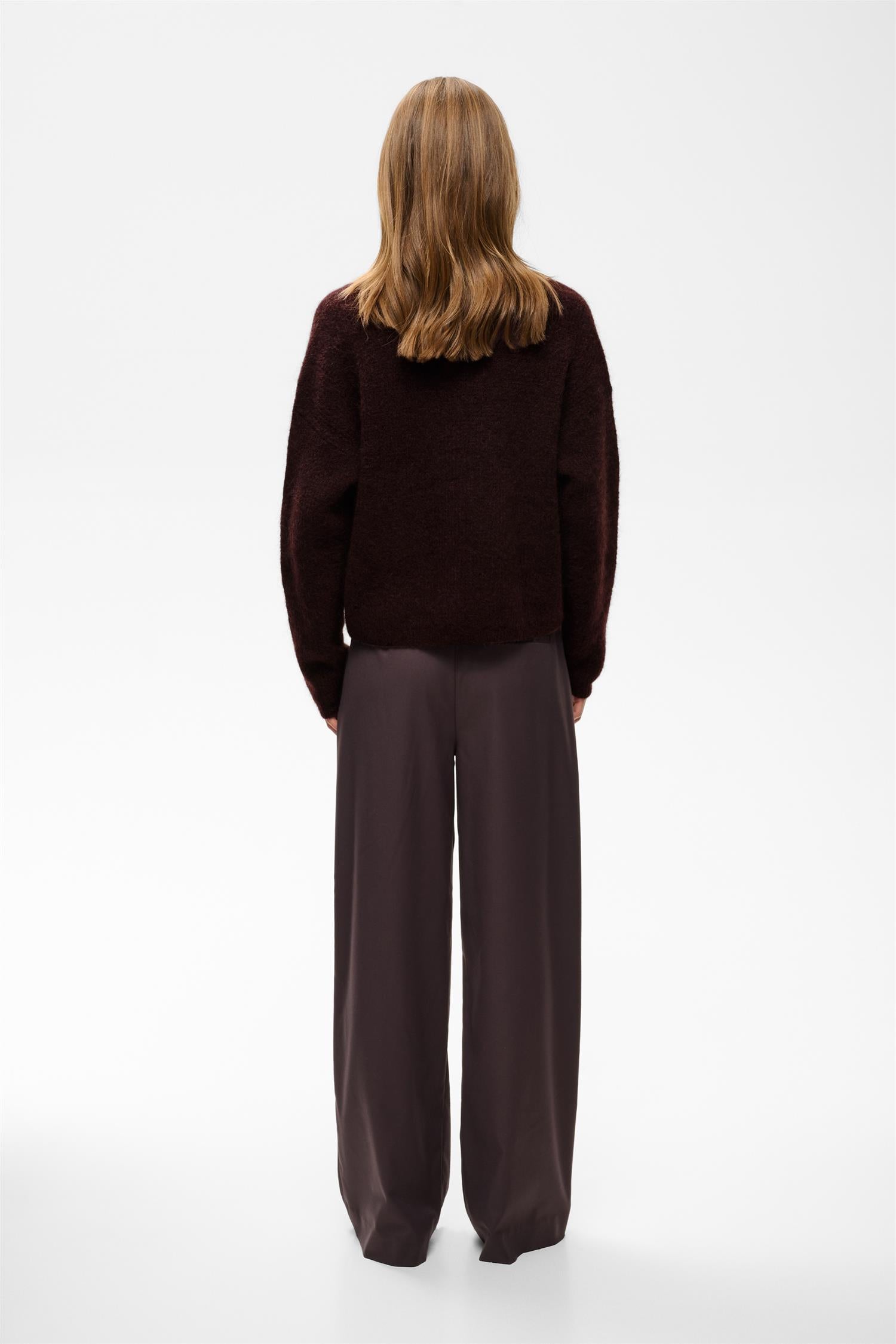 Debbie Cardigan Plum Melange