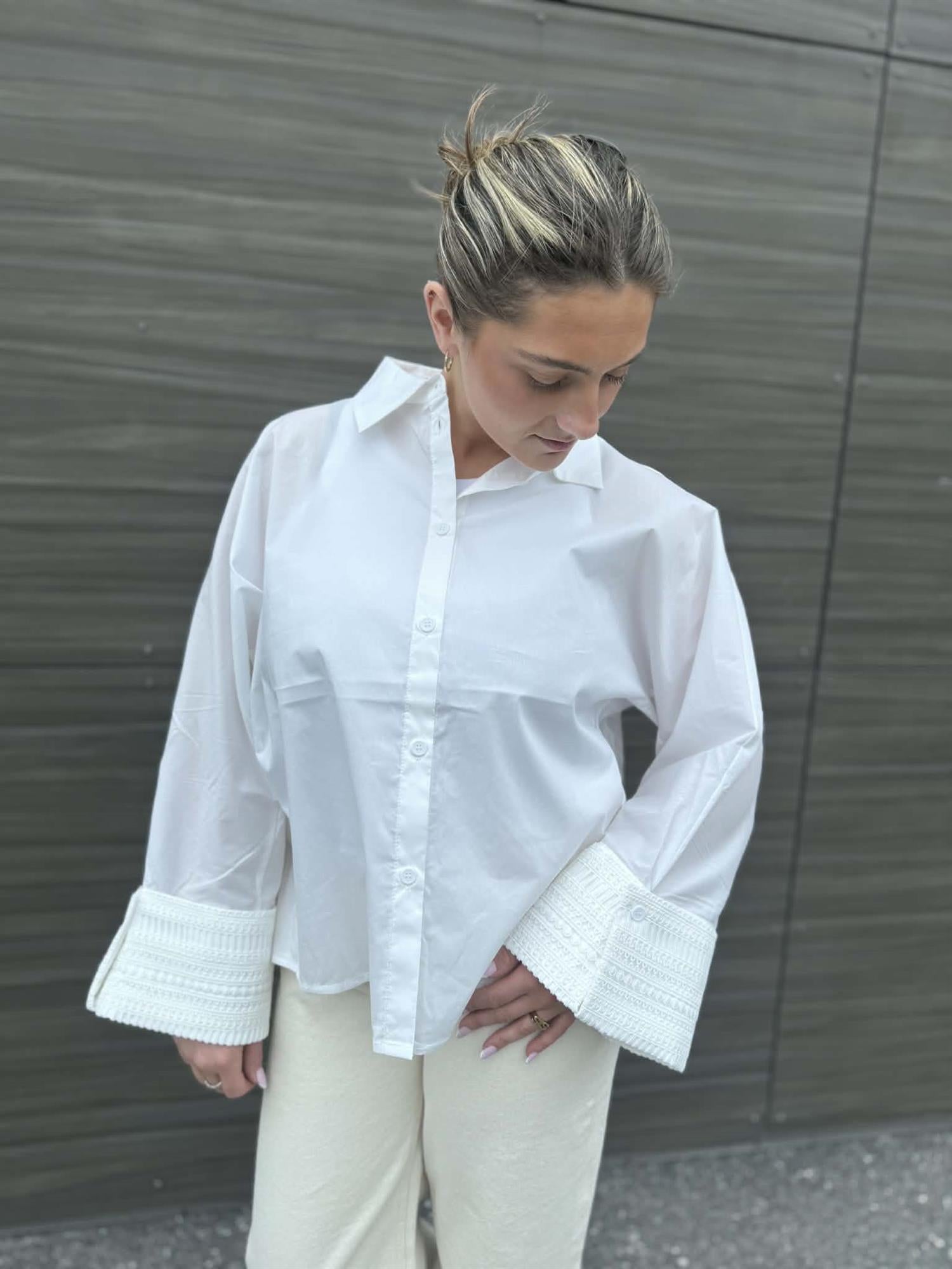 Atari Lace Shirt Bright White