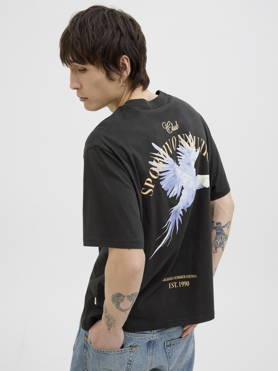 Hydra Cutout Tee Black