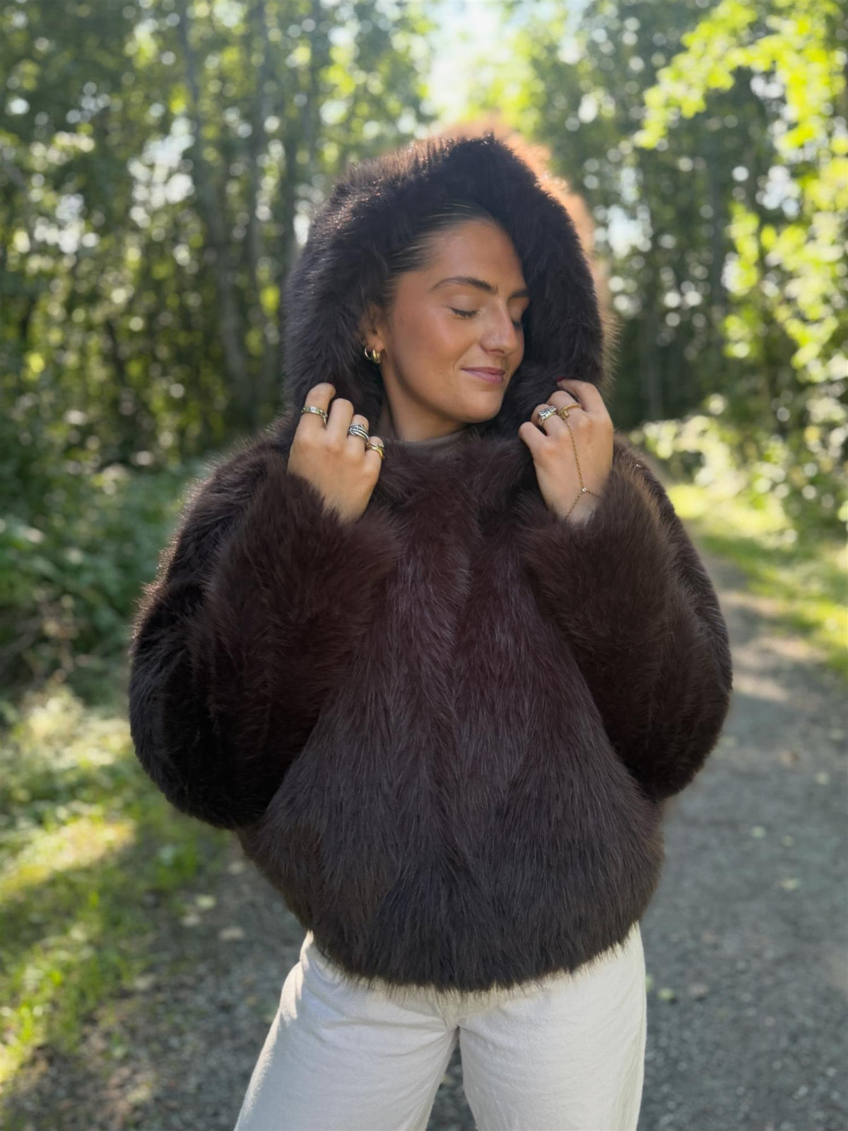 Bunny Faux Fur Chocolate