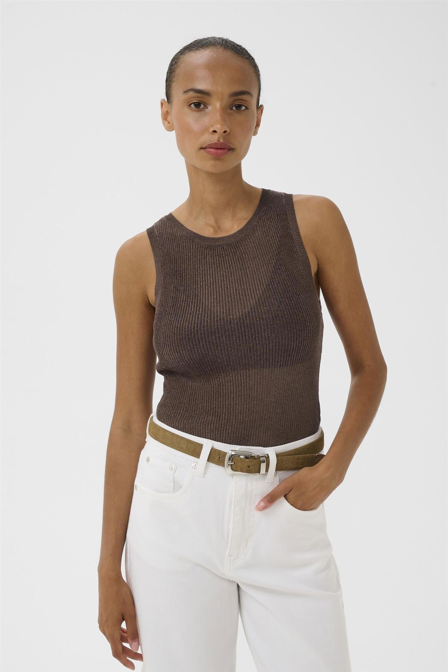 Silvigz Top Deep Brown Metallic