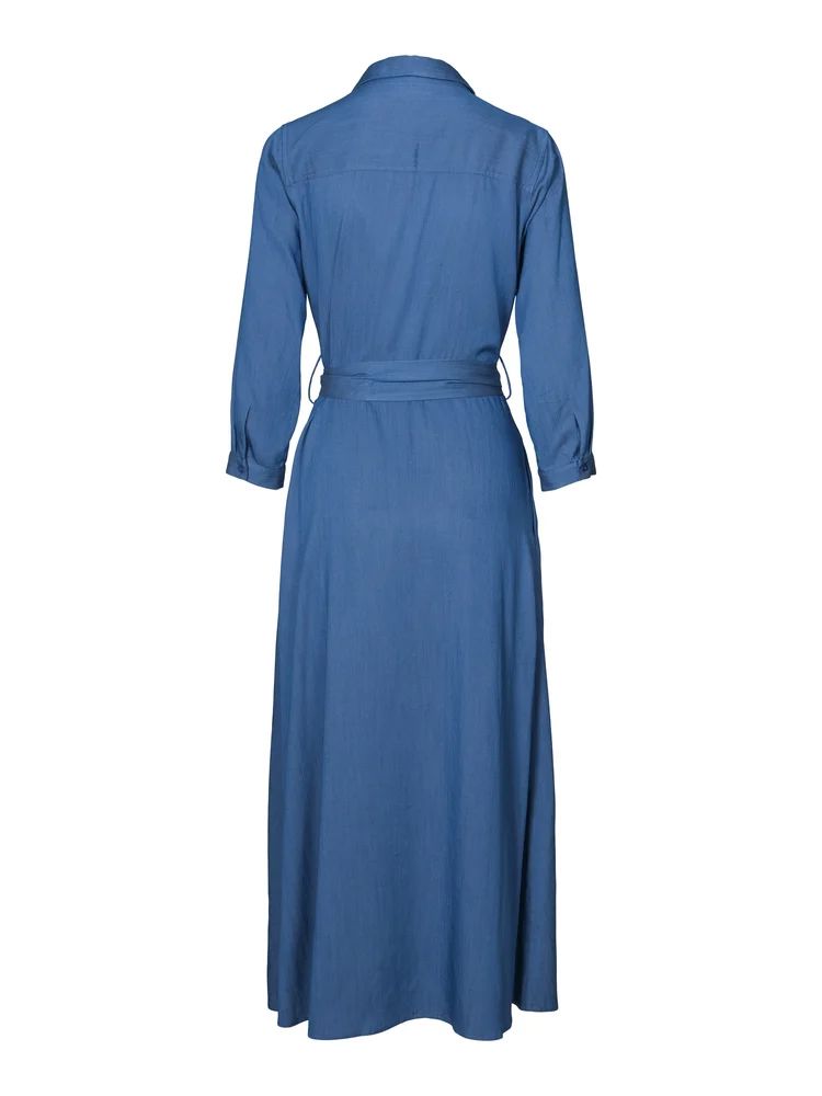 Meryl Dress Denim Blue