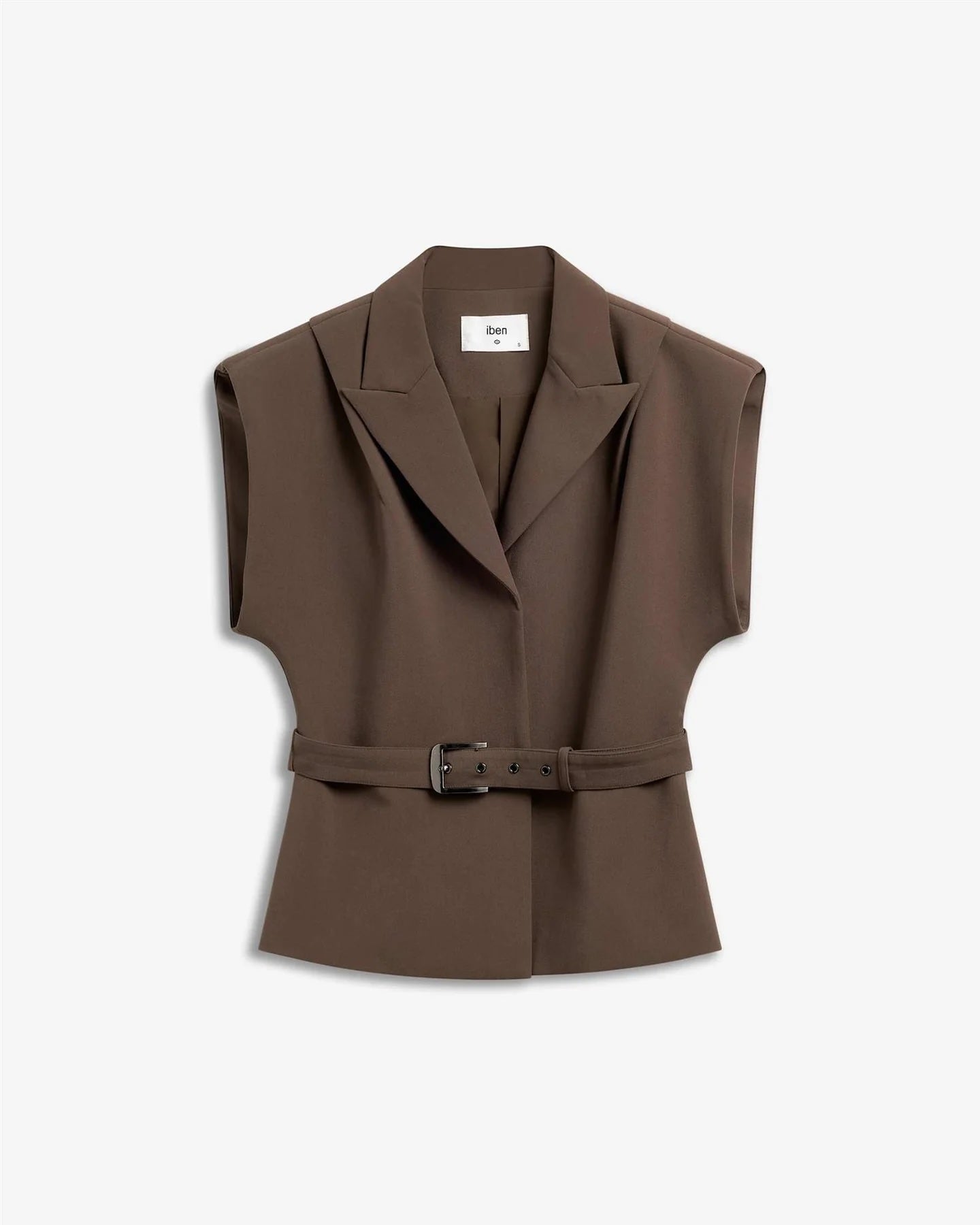 BEVERLY WAISTCOAT- TAUPE BROWN