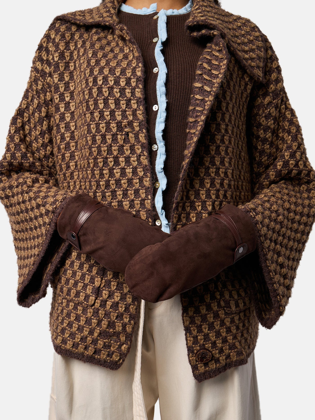 Lina Mitten Warm Brown