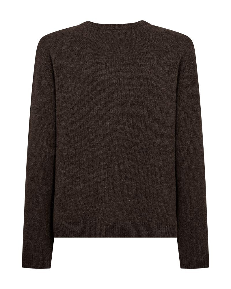 FqWinka C-neck Pullover Mole Melange