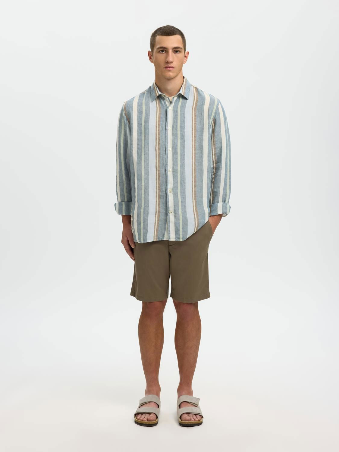 Slhregkylian Linen Ls Shirt